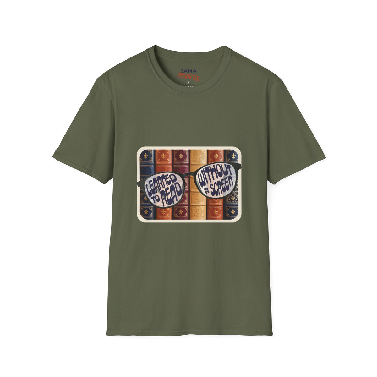 Learned to Read Without a Screen — Library Glasses Tee