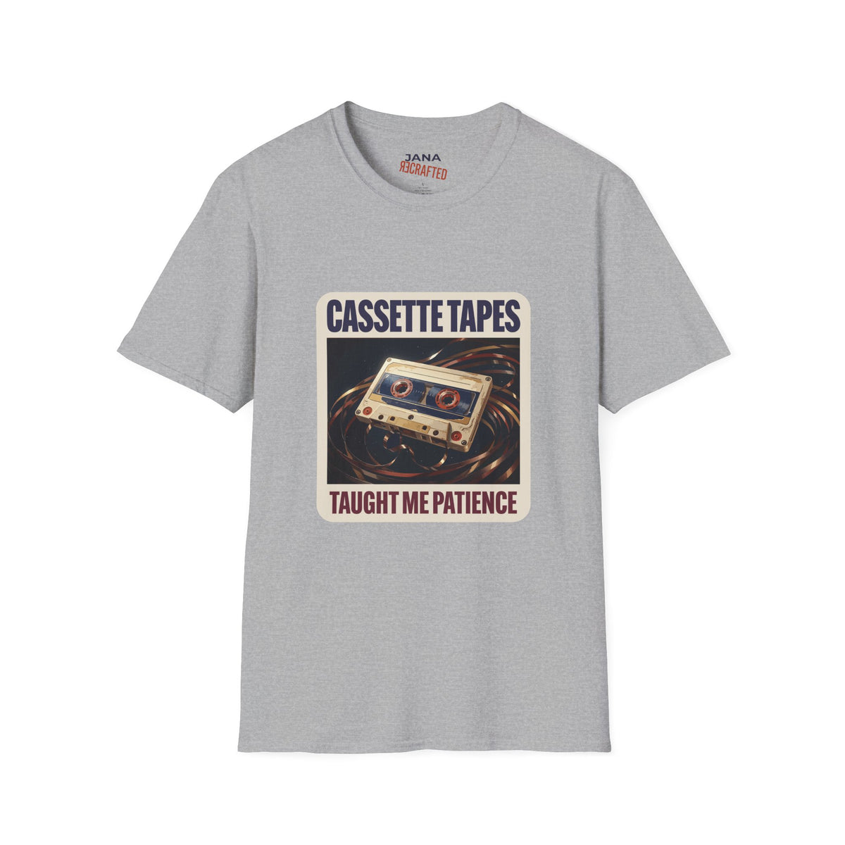 Cassette Tapes Taught Me Patience — Retro Mixtape Tee