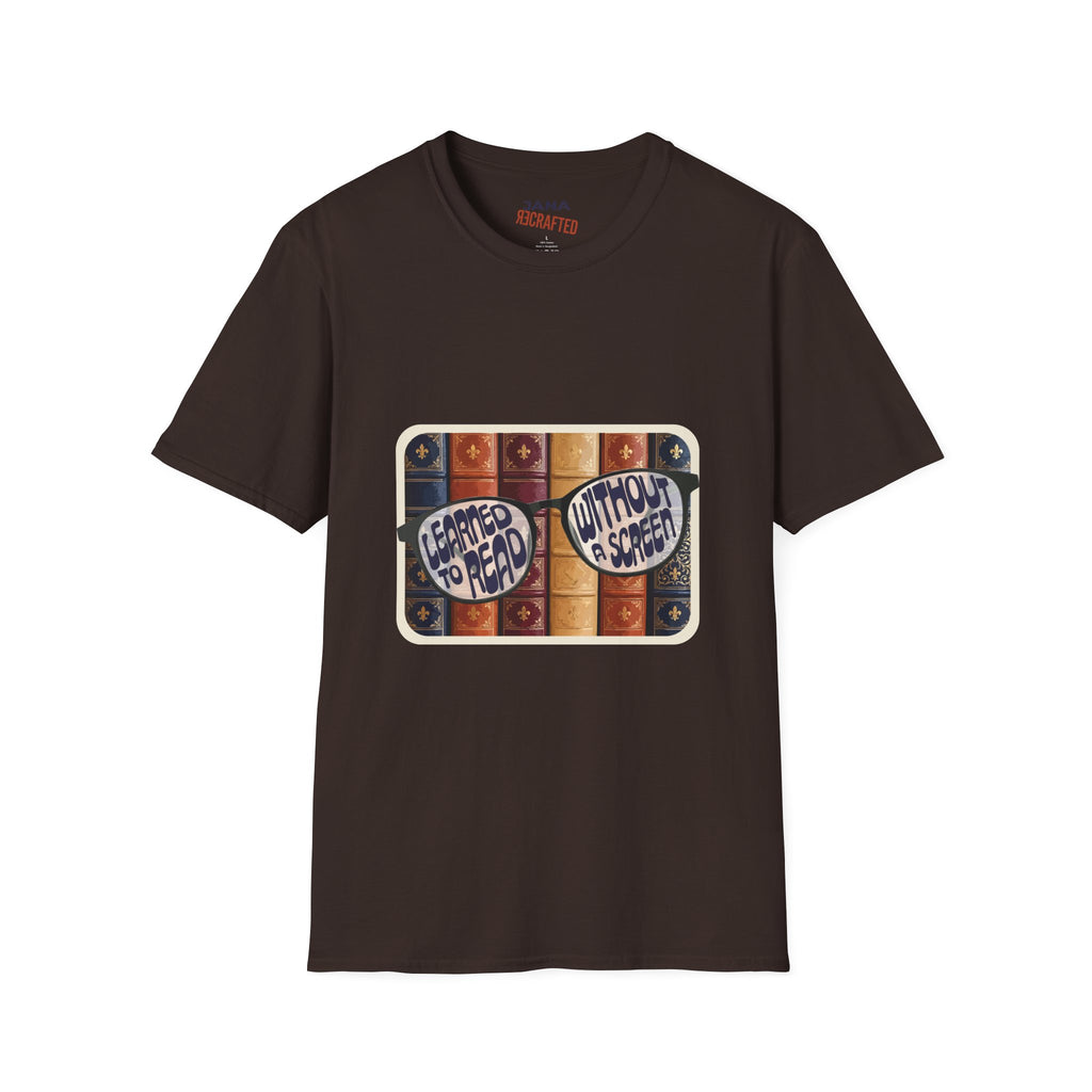 Learned to Read Without a Screen — Library Glasses Tee