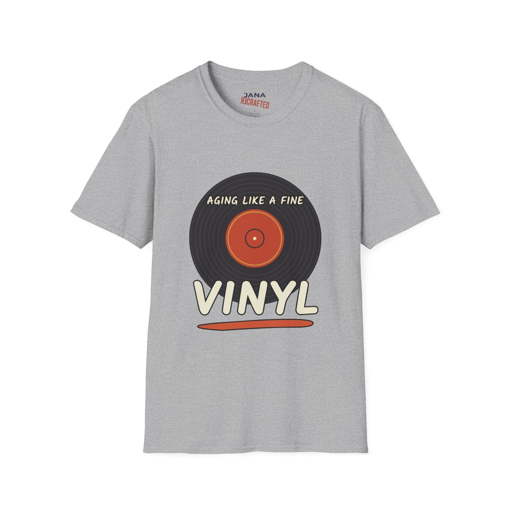 Aging Like a Fine Vinyl T-Shirt - Jana Recrafted