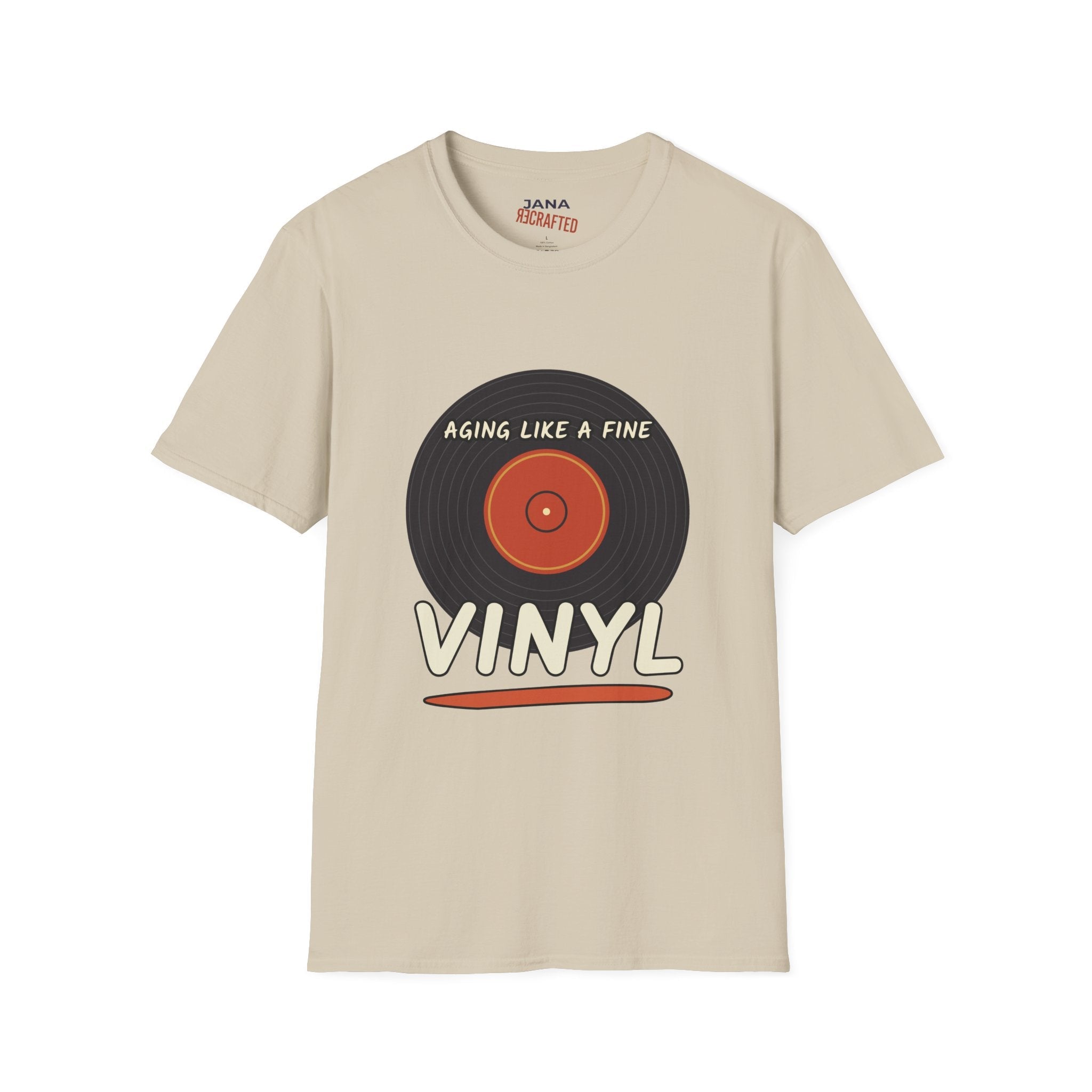Aging Like a Fine Vinyl T-Shirt - Jana Recrafted