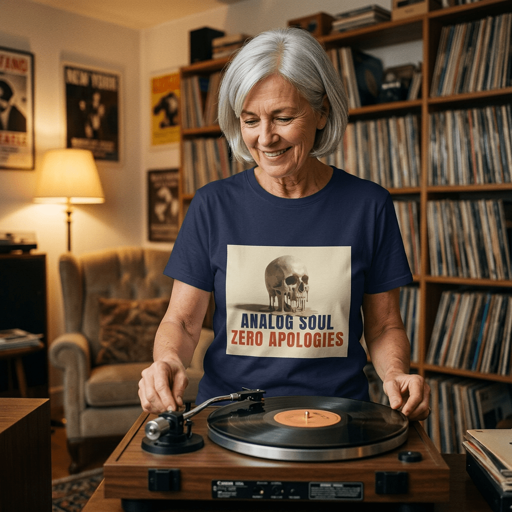 Analog Soul "Zero Apologies" T-Shirt - Jana Recrafted