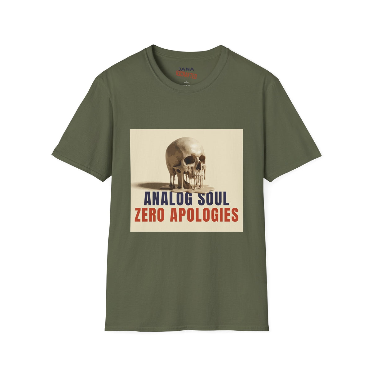 Analog Soul "Zero Apologies" T-Shirt - Jana Recrafted