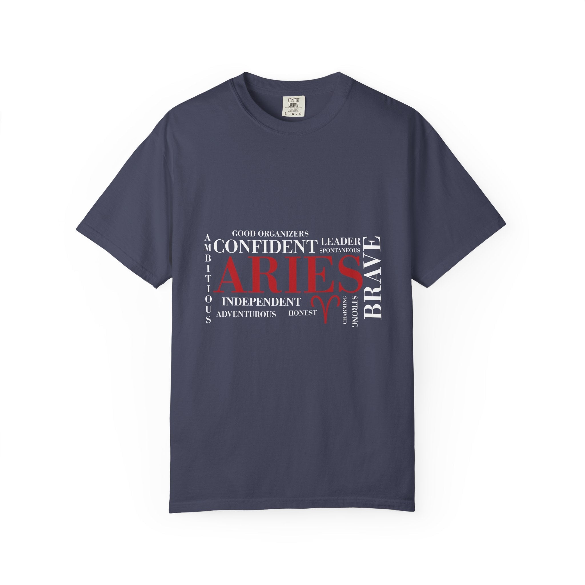 Aries Word Cloud T-Shirt | Zodiac Astrology Tee - Jana Recrafted