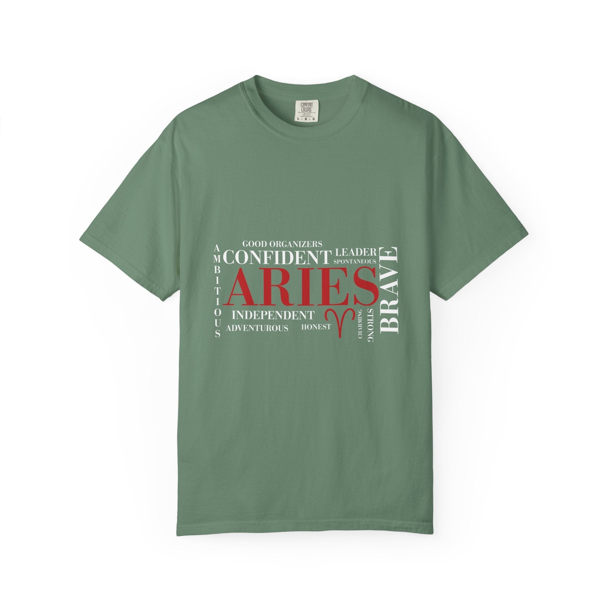 Aries Word Cloud T-Shirt | Zodiac Astrology Tee - Jana Recrafted