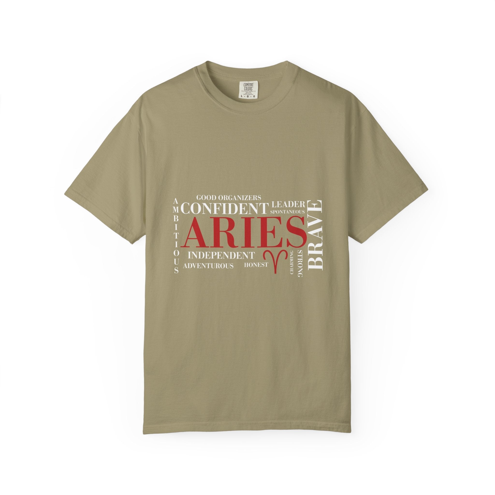 Aries Word Cloud T-Shirt | Zodiac Astrology Tee - Jana Recrafted