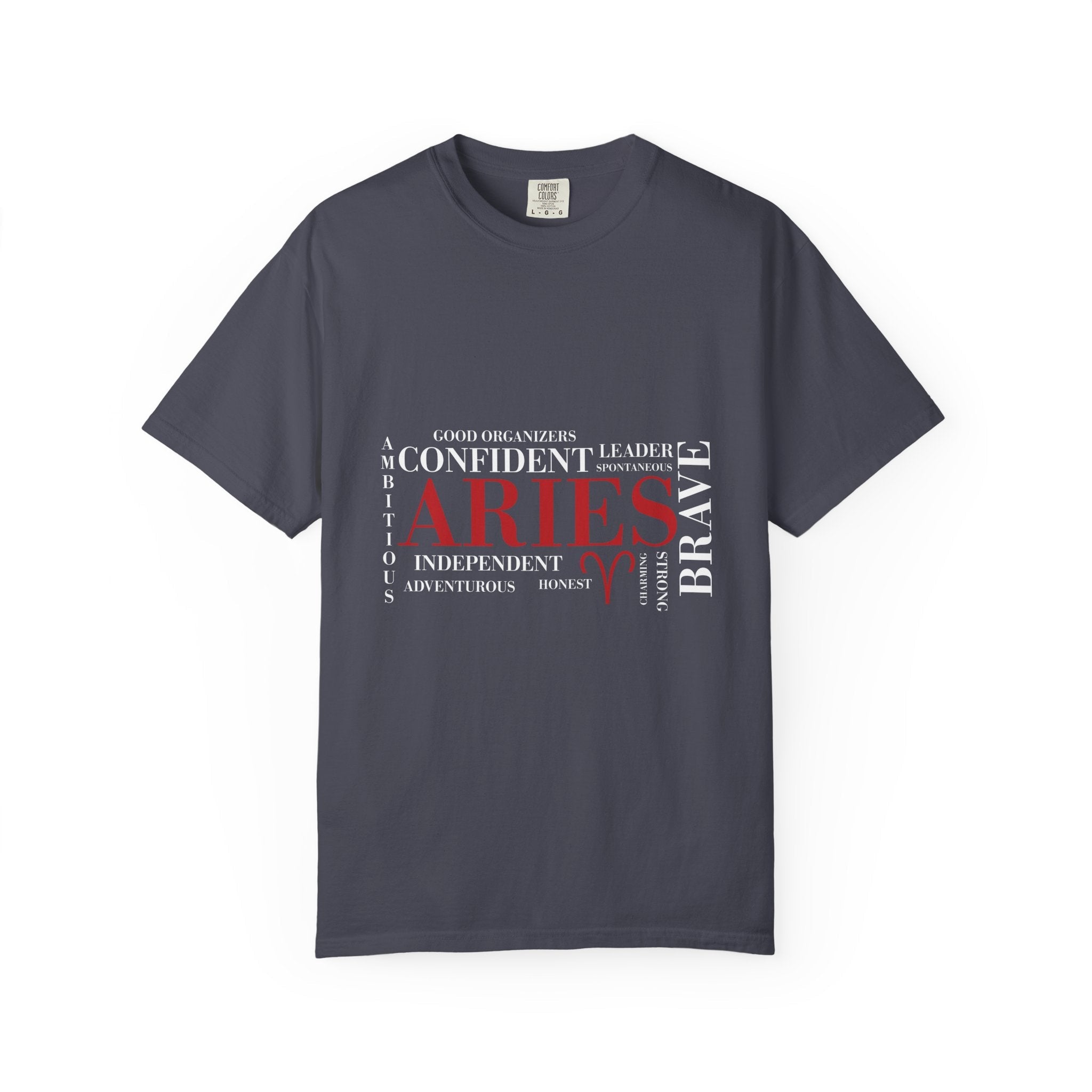 Aries Word Cloud T-Shirt | Zodiac Astrology Tee - Jana Recrafted