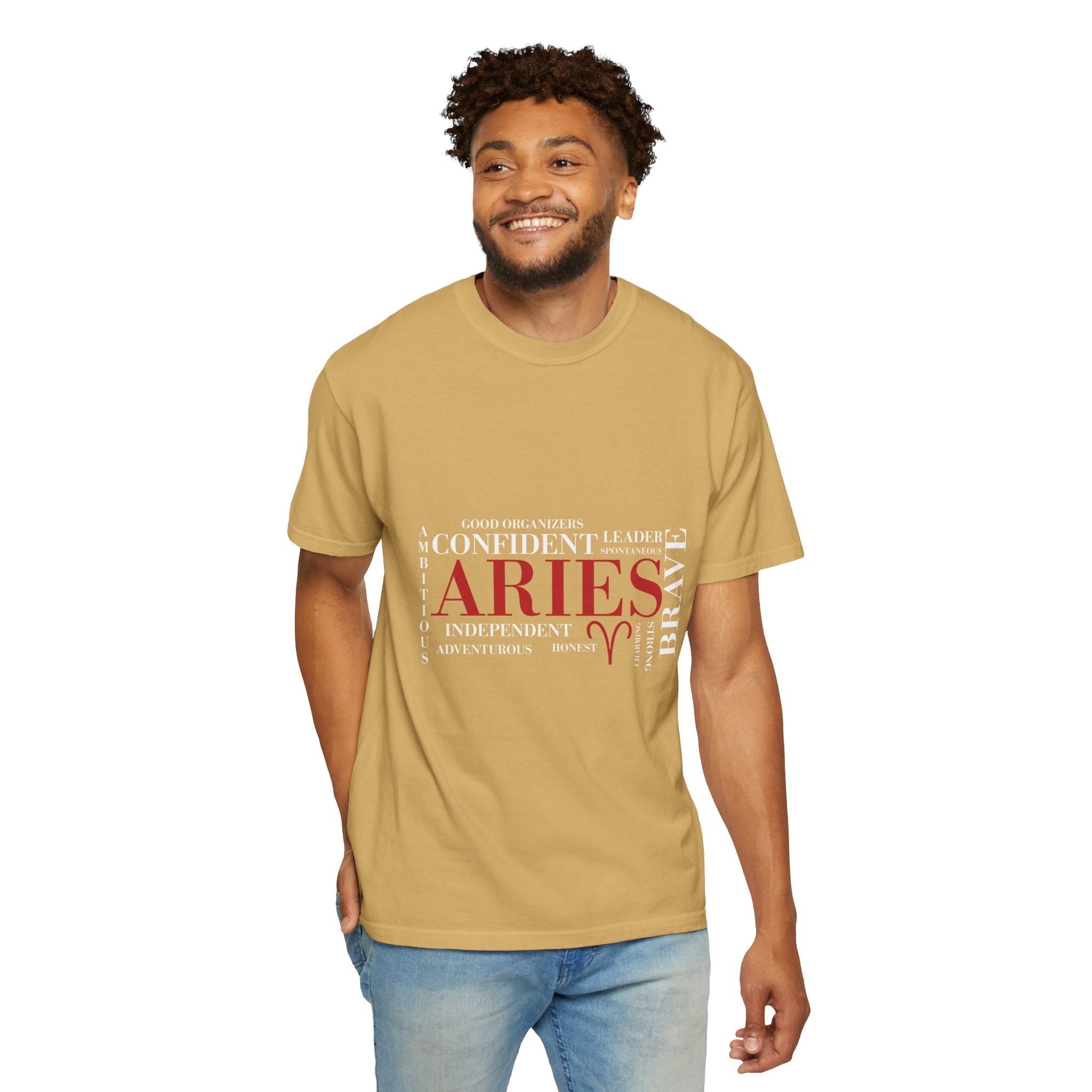 Aries Word Cloud T-Shirt | Zodiac Astrology Tee - Jana Recrafted