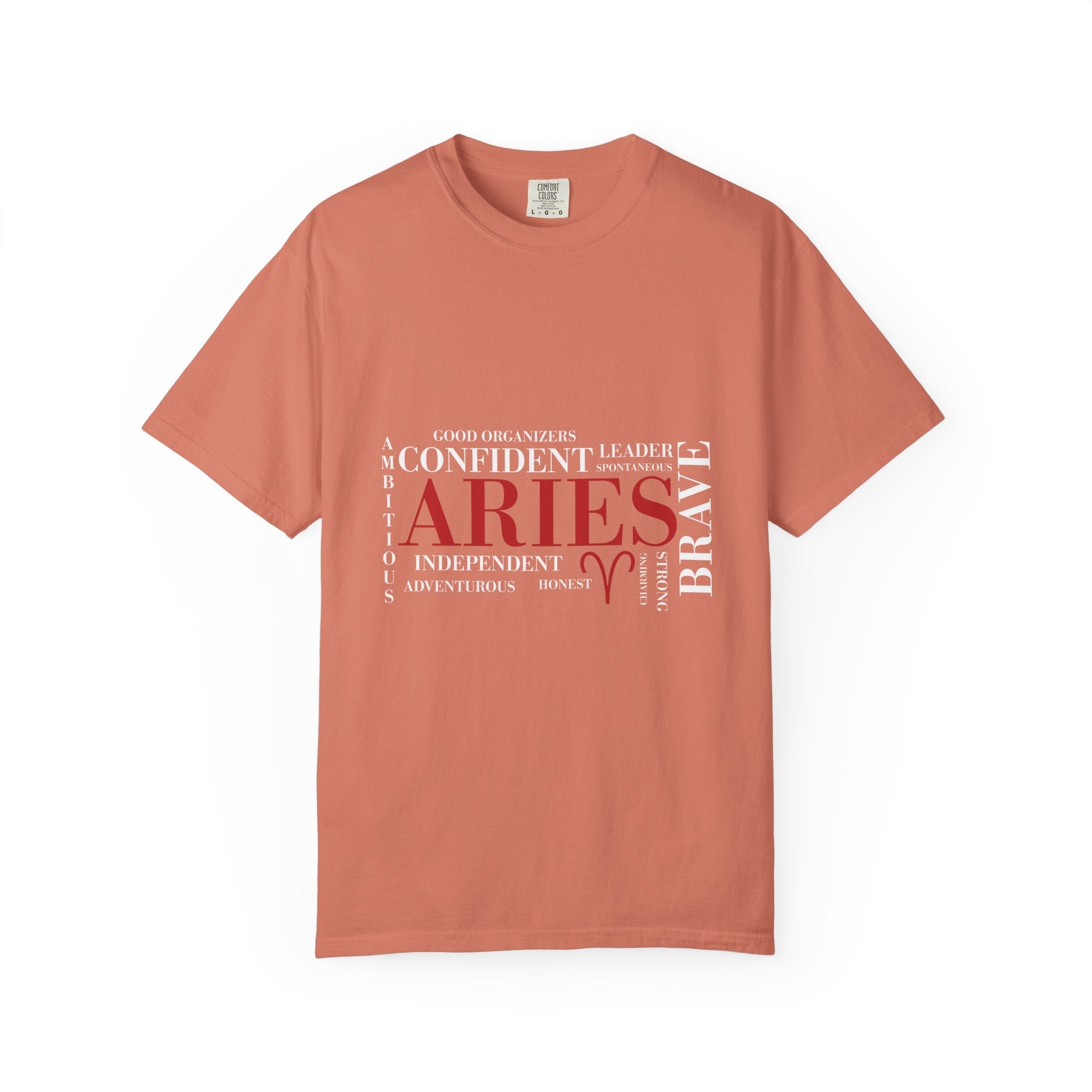 Aries Word Cloud T-Shirt | Zodiac Astrology Tee - Jana Recrafted