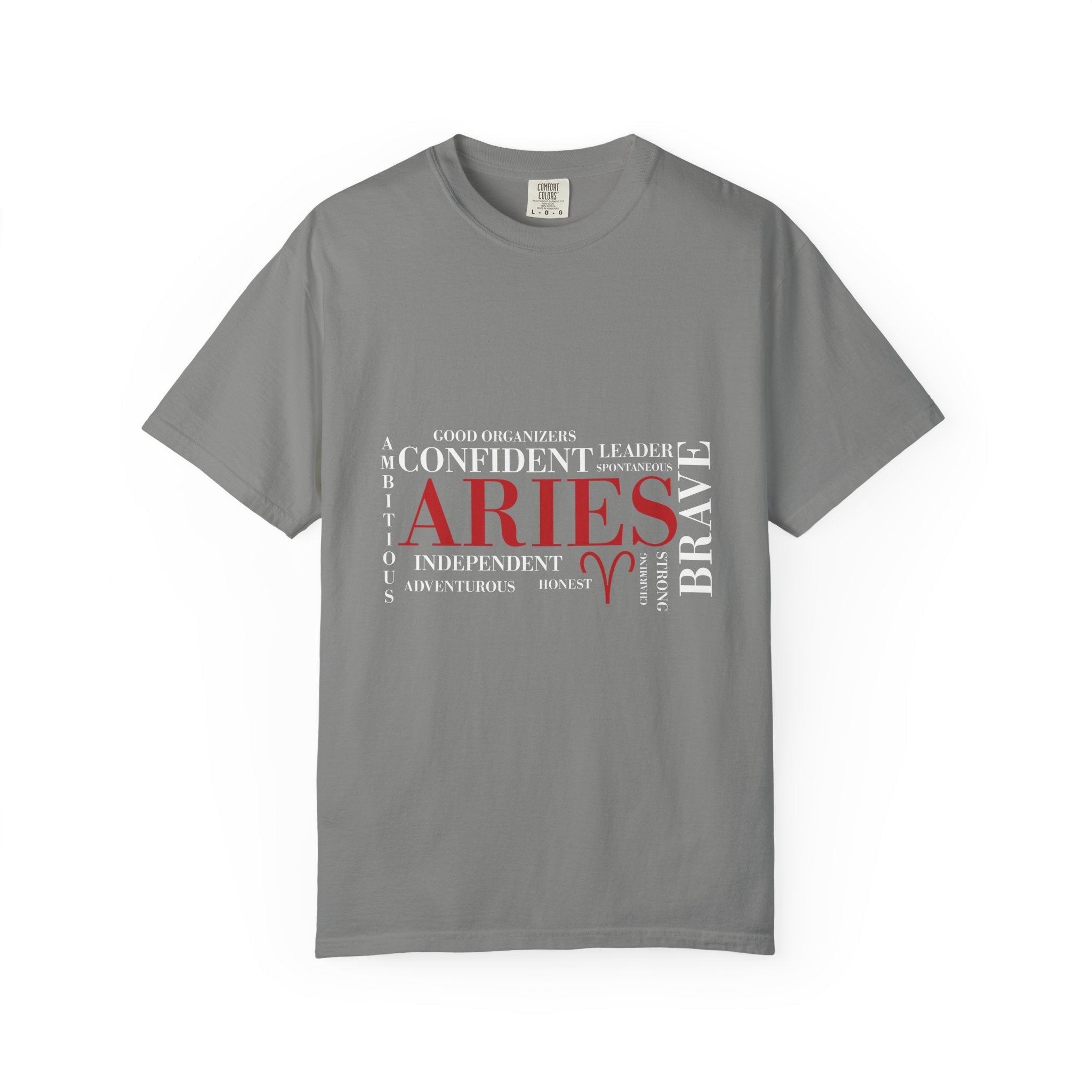 Aries Word Cloud T-Shirt | Zodiac Astrology Tee - Jana Recrafted