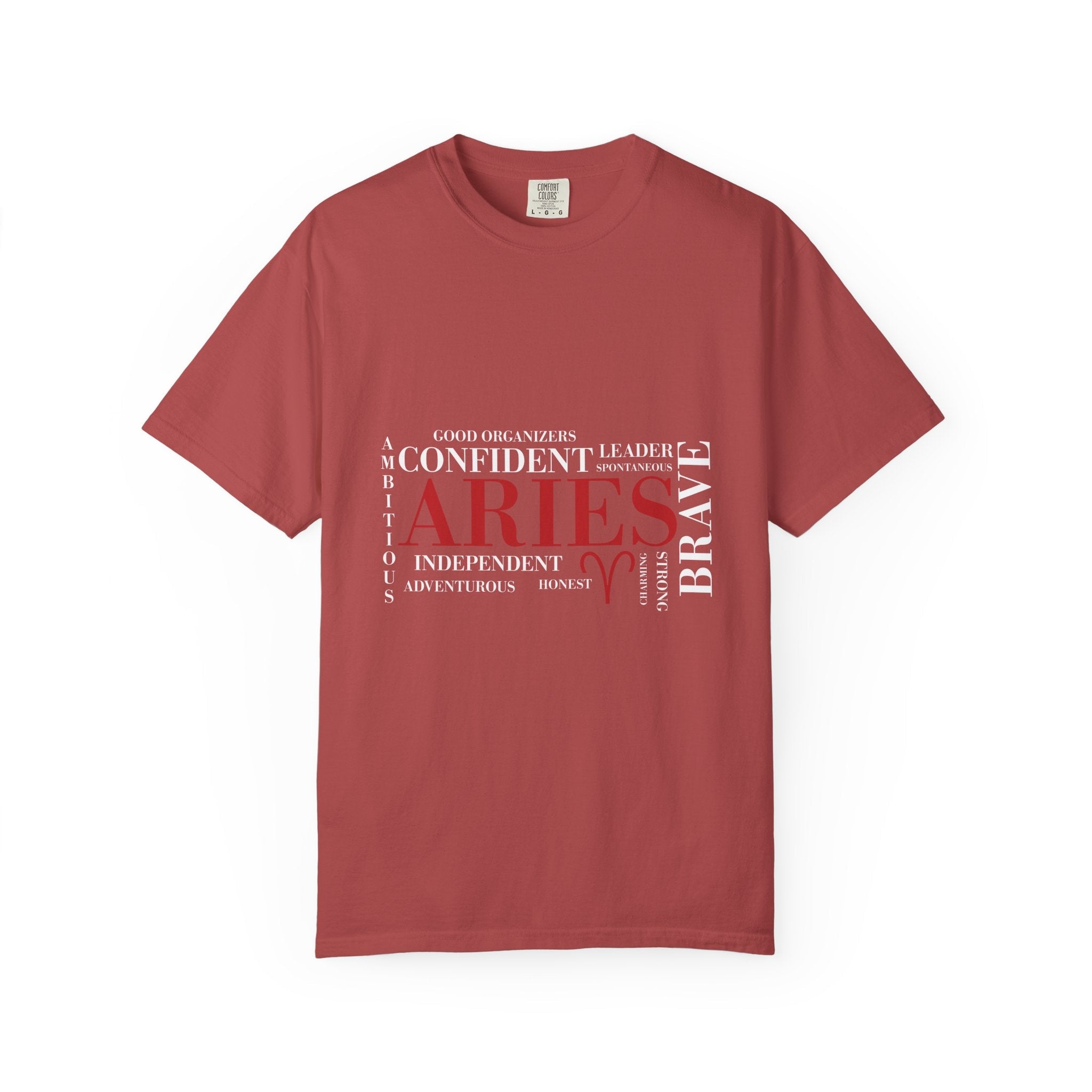 Aries Word Cloud T-Shirt | Zodiac Astrology Tee - Jana Recrafted