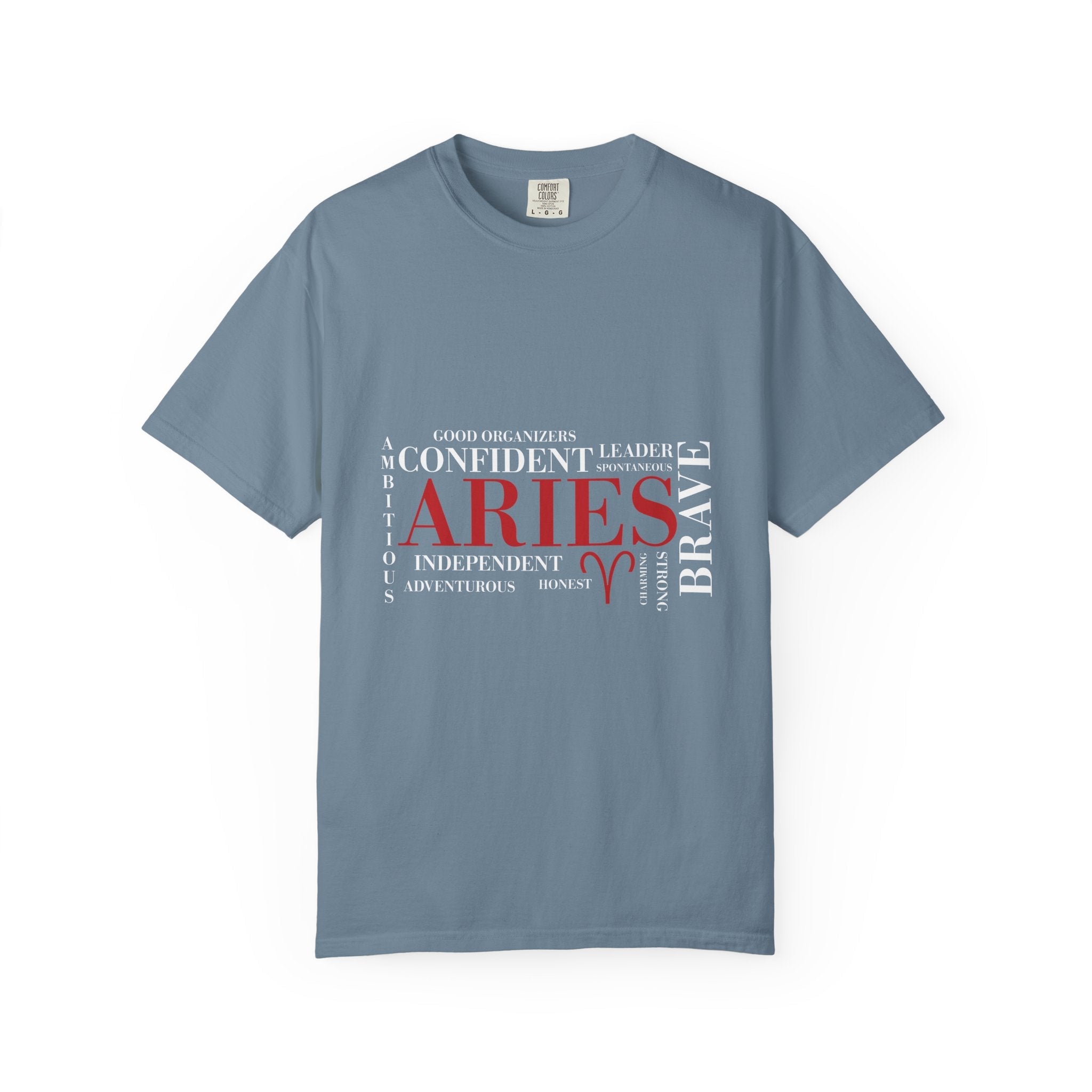 Aries Word Cloud T-Shirt | Zodiac Astrology Tee - Jana Recrafted