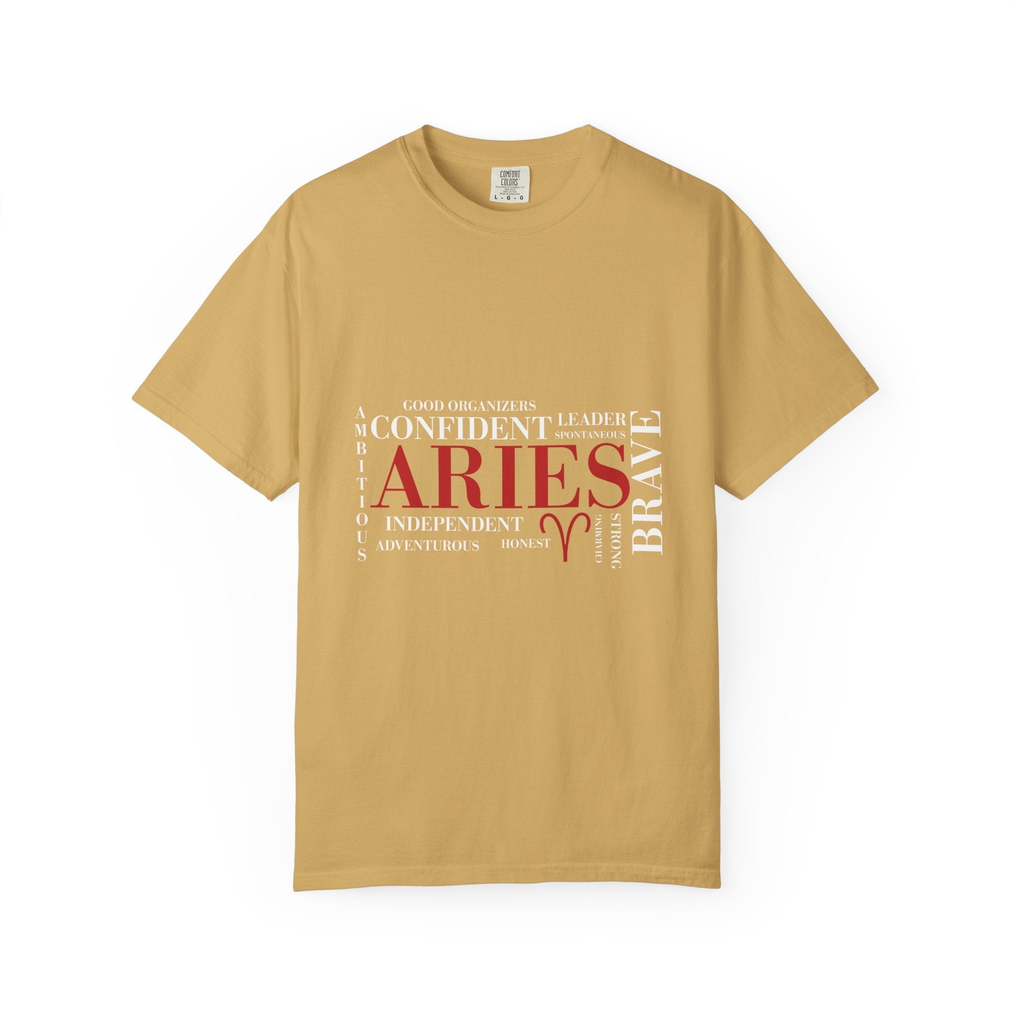 Aries Word Cloud T-Shirt | Zodiac Astrology Tee - Jana Recrafted
