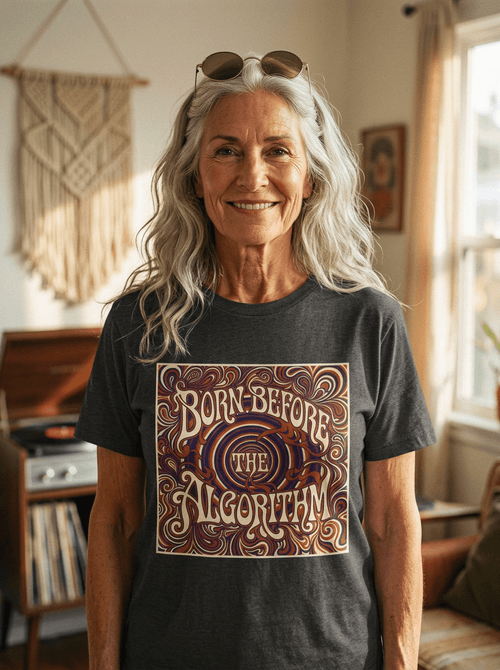 Born Before the Algorithm T‑Shirt - Jana Recrafted