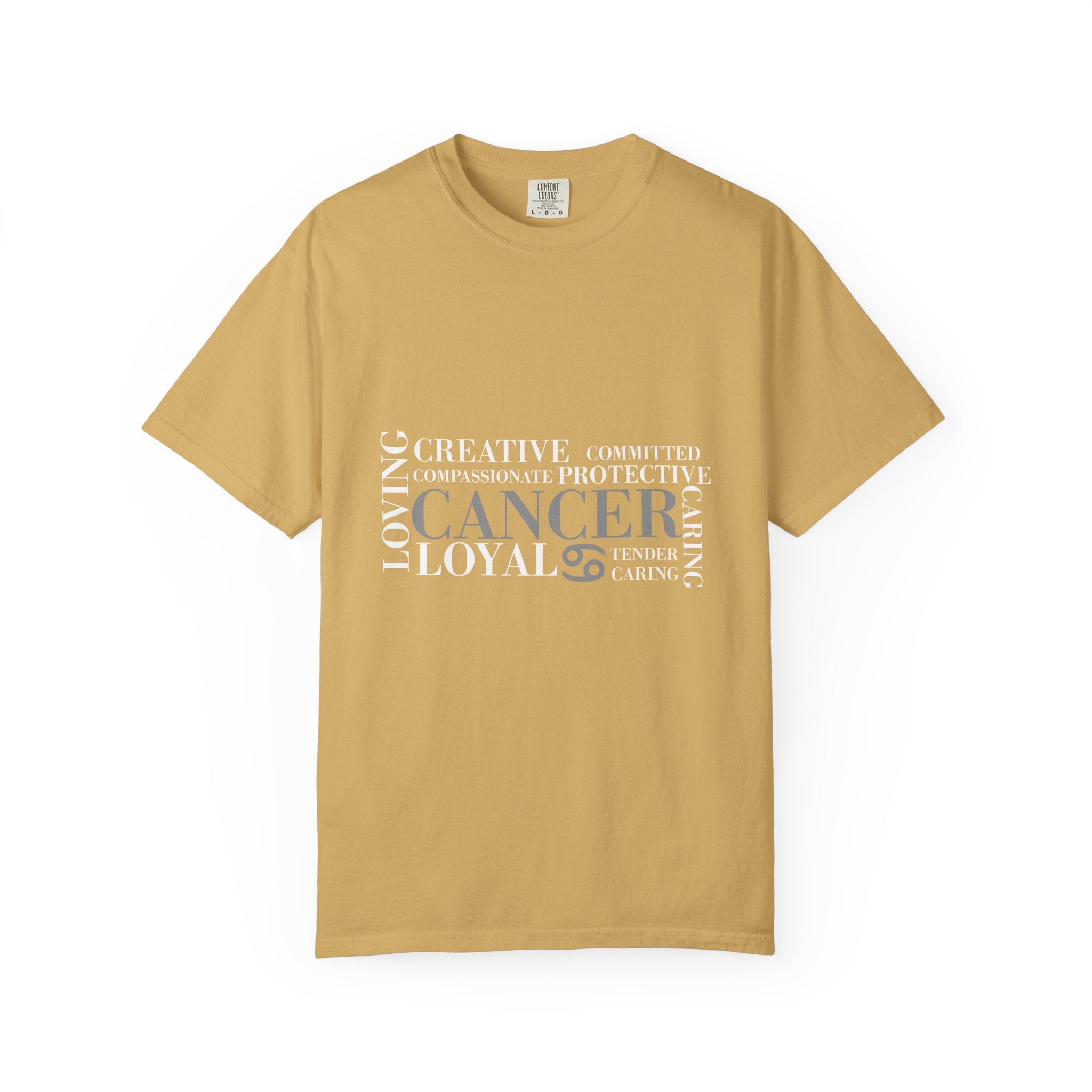 Cancer Zodiac Word Cloud T-shirt | Cancer Sign Typography Tee - Jana Recrafted