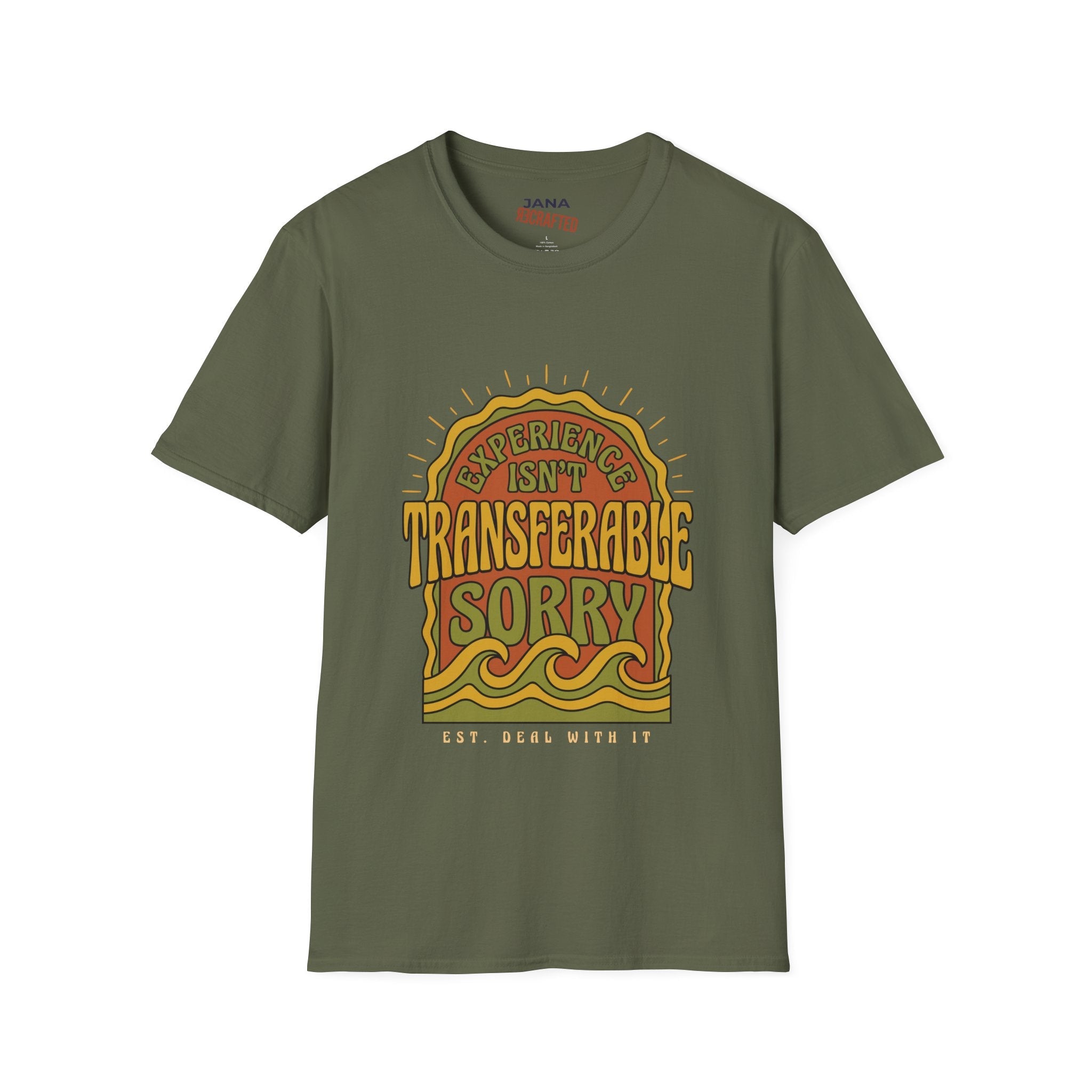 Experience Isn't Transferable Retro Graphic T‑Shirt - Jana Recrafted