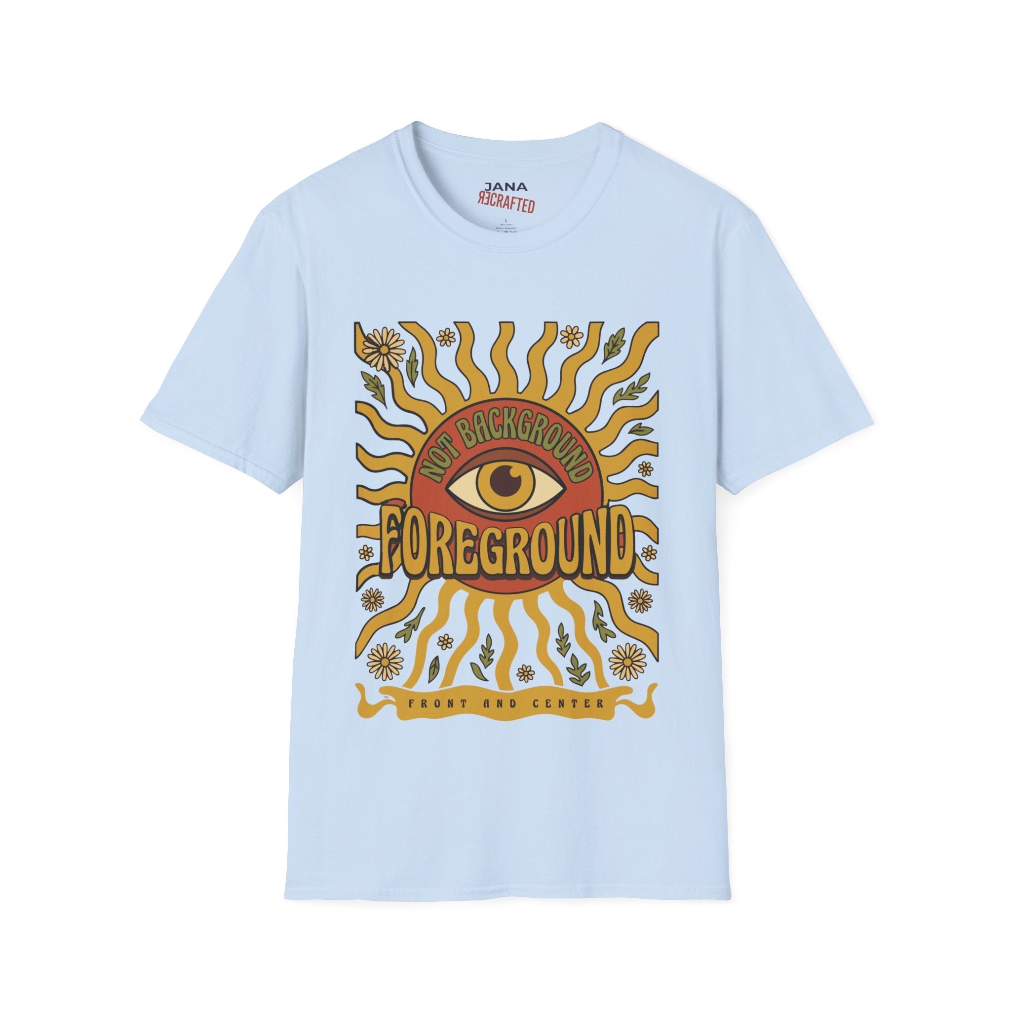 Eye of the Underground T‑Shirt — Retro Sun Psychedelic Graphic Tee - Jana Recrafted