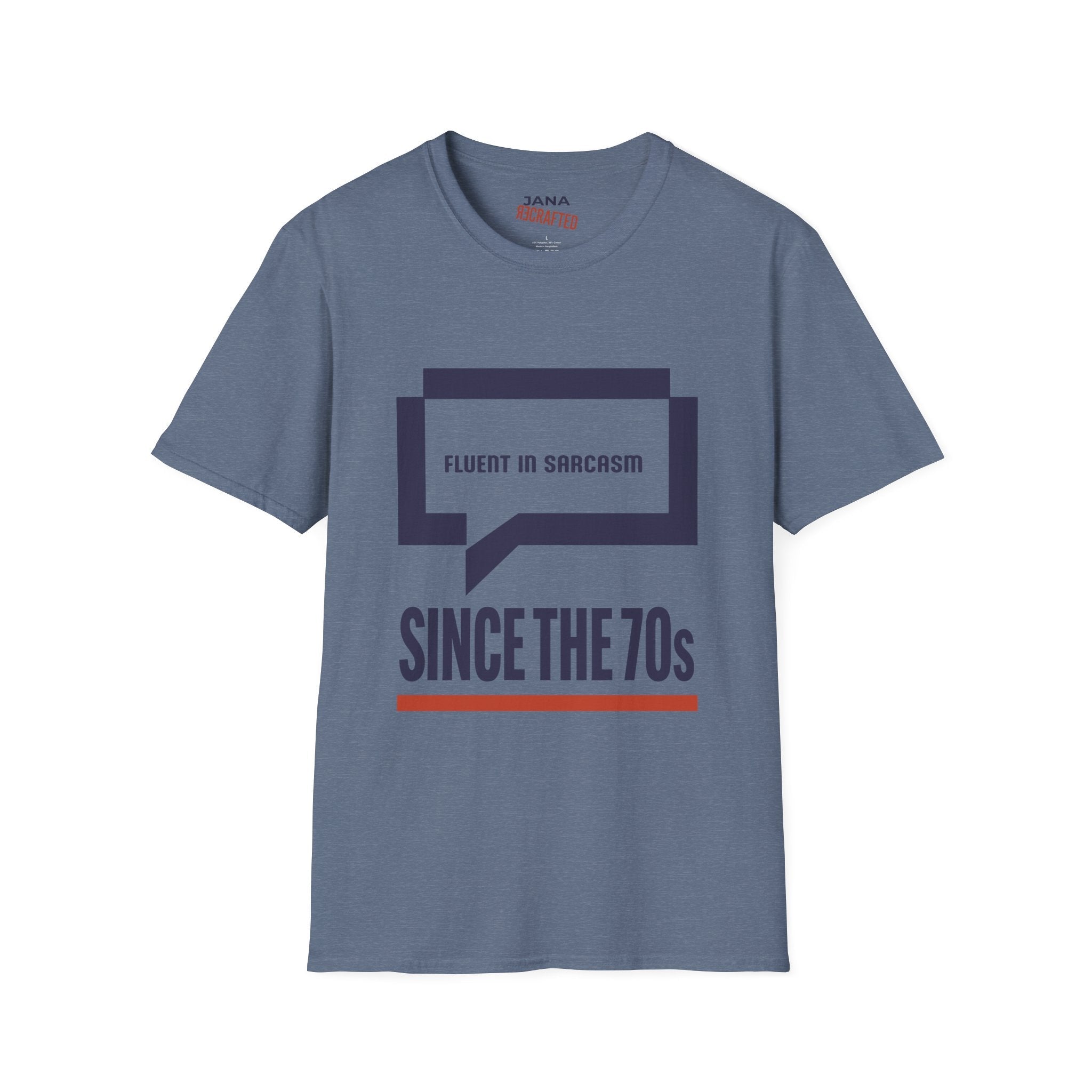 Fluent in Sarcasm Since the 70s — Dialog Box Graphic Tee - Jana Recrafted