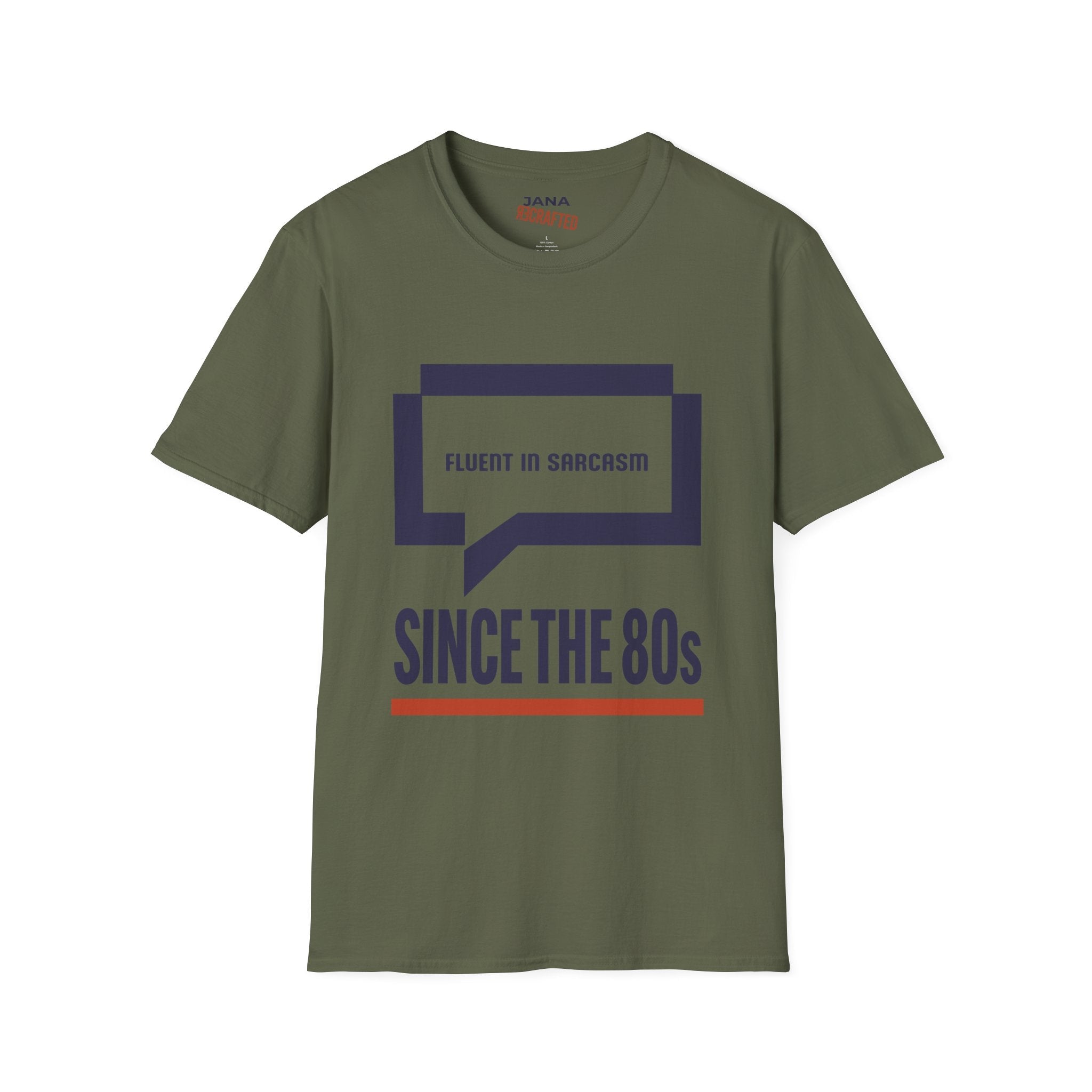 Fluent in Sarcasm Since the 80s — Dialog Box Graphic Tee - Jana Recrafted