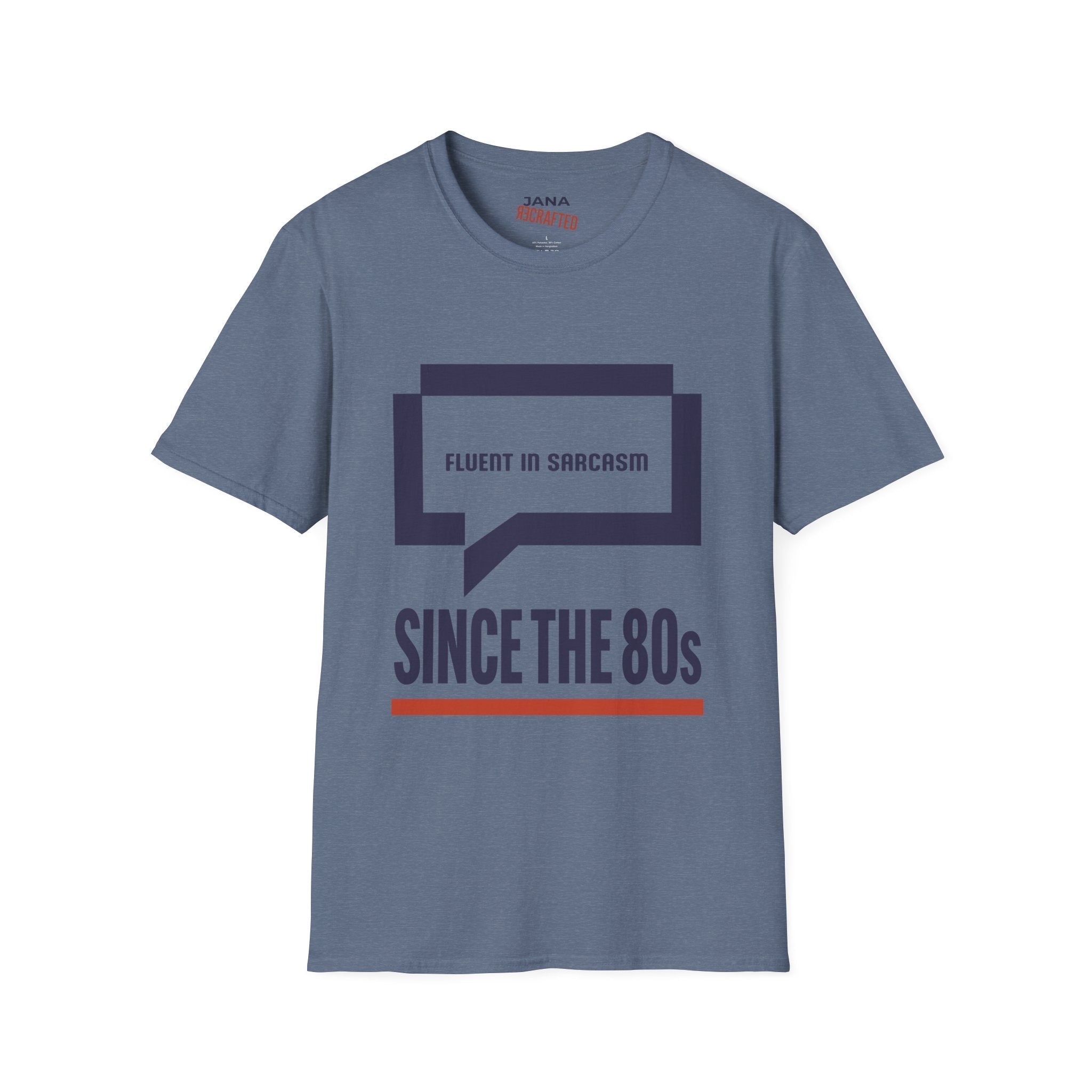 Fluent in Sarcasm Since the 80s — Dialog Box Graphic Tee - Jana Recrafted