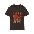 Fluent in Sarcasm T-Shirt — Since the 80s Vintage Rose Graphic Tee - Jana Recrafted