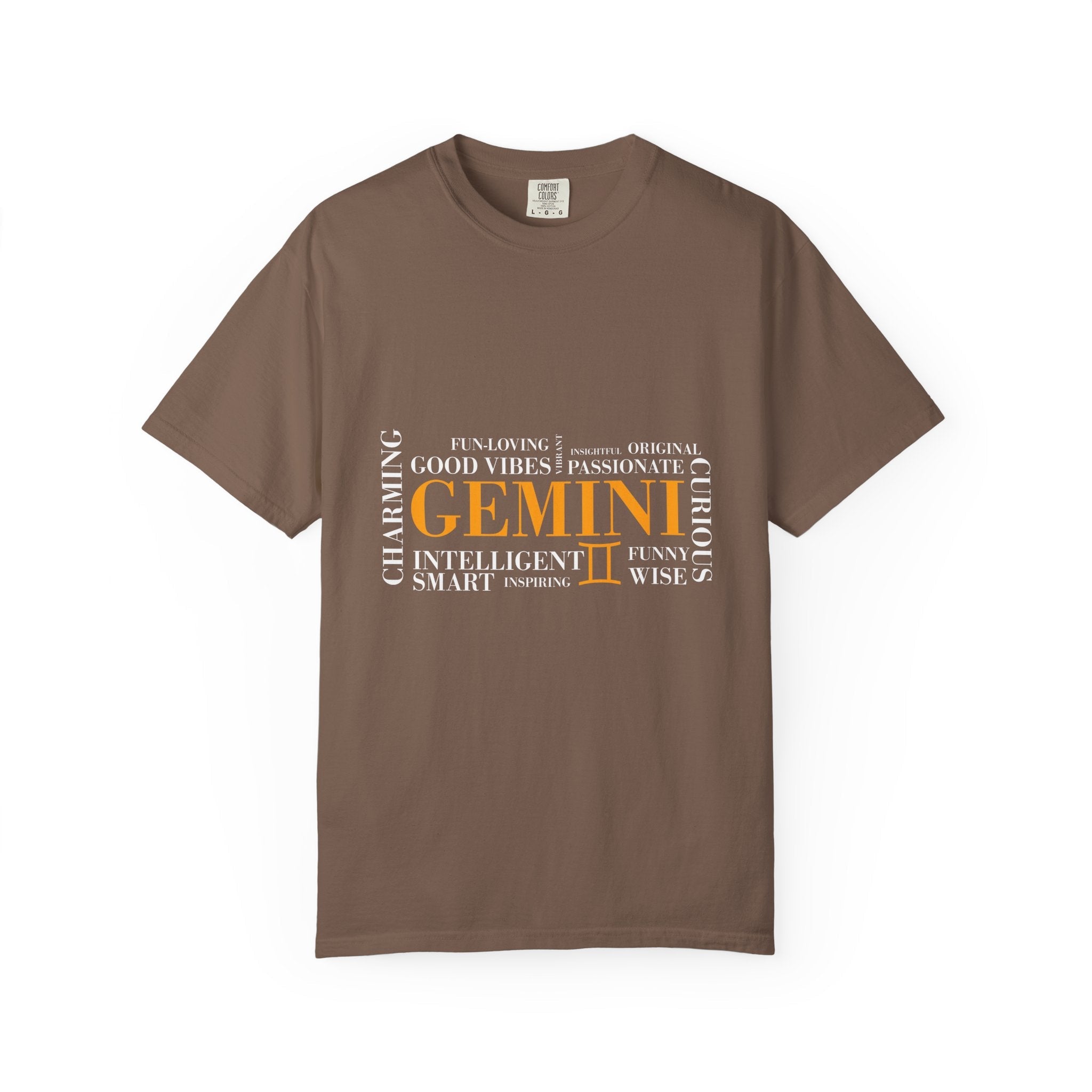 Gemini Zodiac Word Cloud T-shirt | Astrology Sign Tee - Jana Recrafted