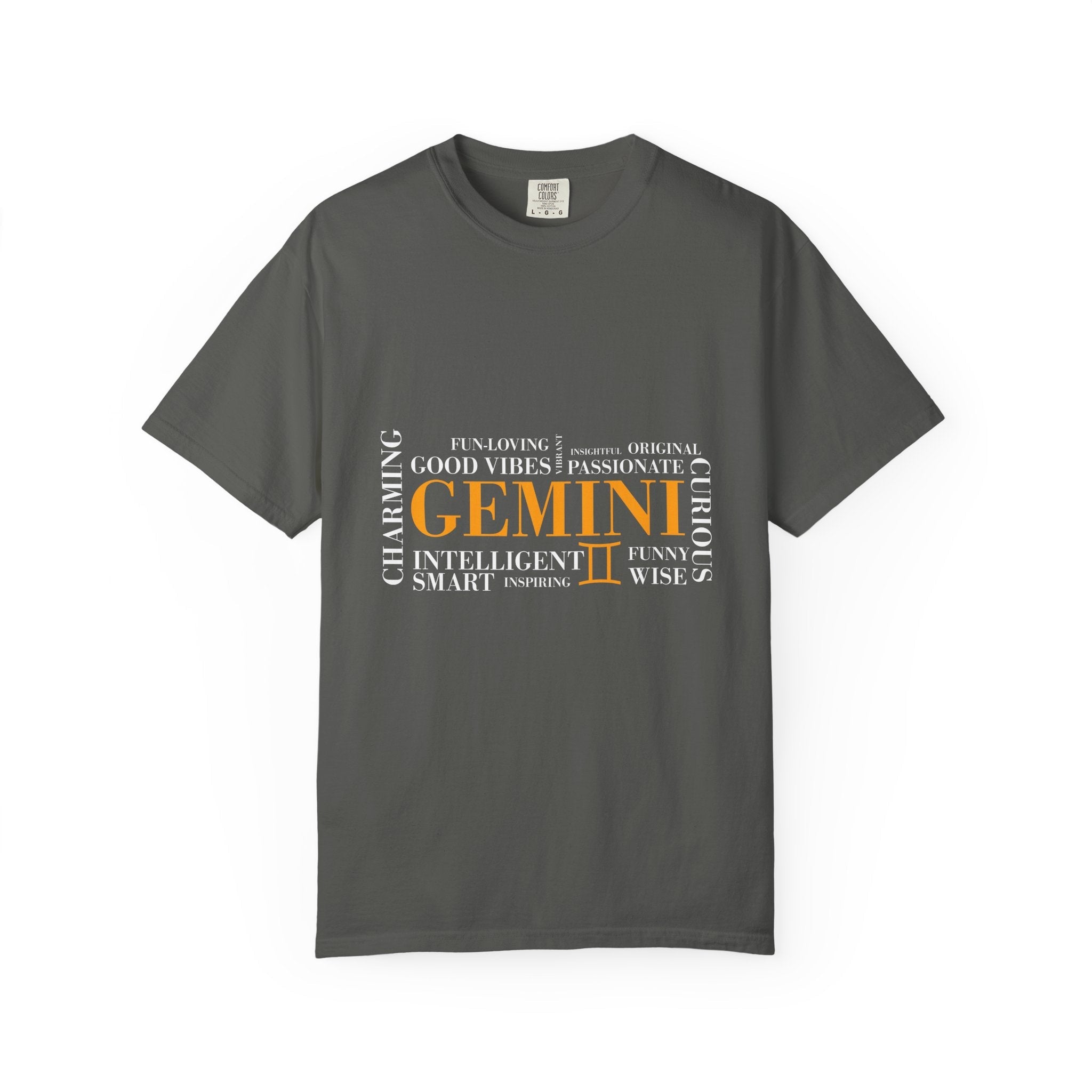 Gemini Zodiac Word Cloud T-shirt | Astrology Sign Tee - Jana Recrafted