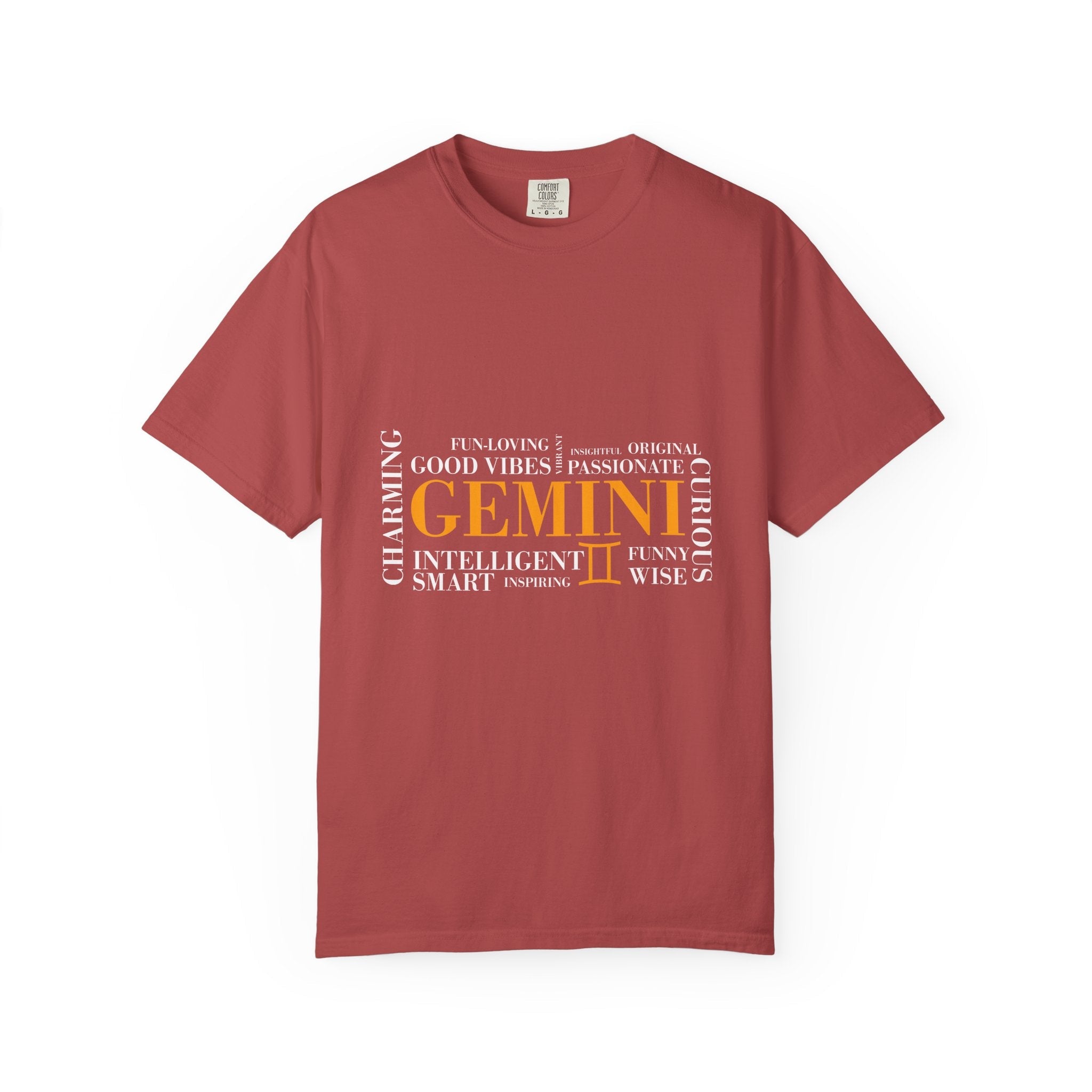 Gemini Zodiac Word Cloud T-shirt | Astrology Sign Tee - Jana Recrafted