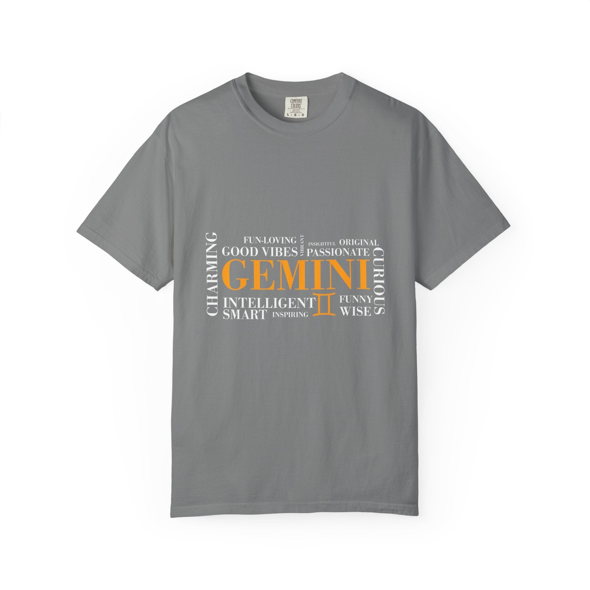 Gemini Zodiac Word Cloud T-shirt | Astrology Sign Tee - Jana Recrafted