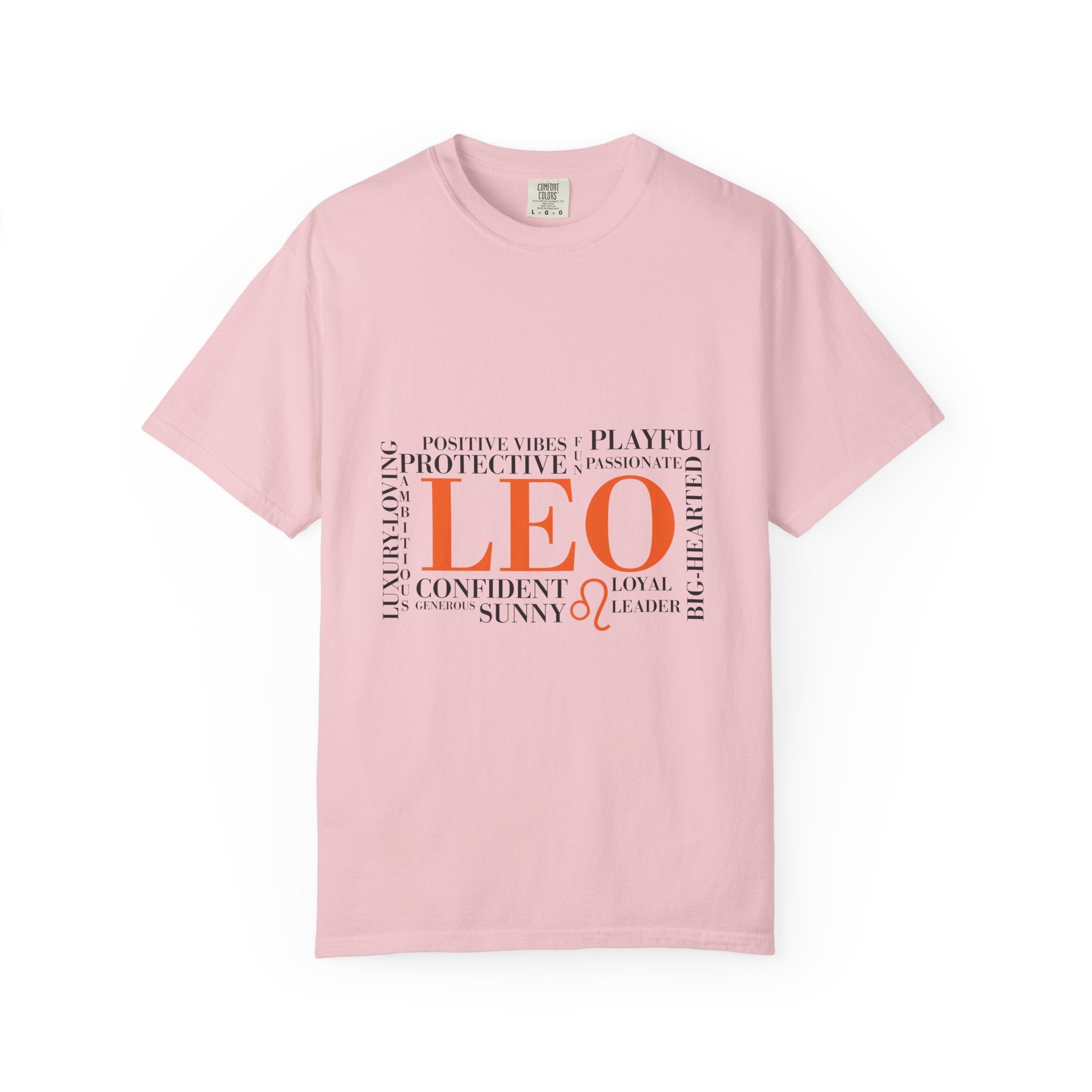 Leo Zodiac Word Cloud T-Shirt | Astrology Sign Tee - Jana Recrafted