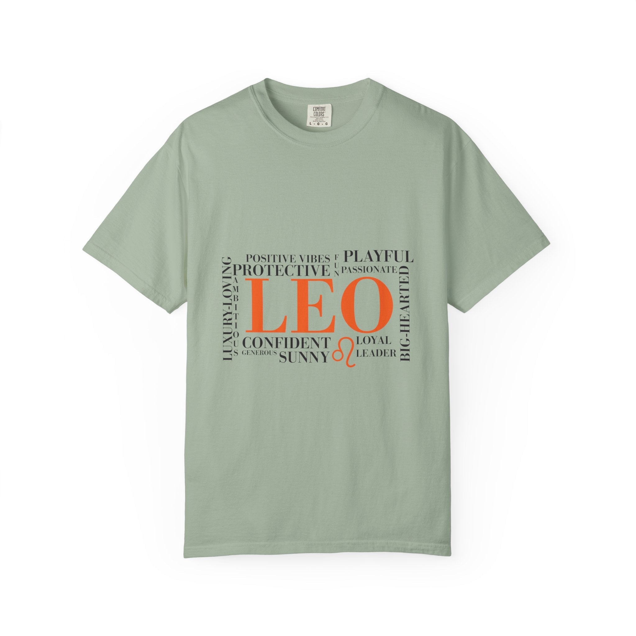 Leo Zodiac Word Cloud T-Shirt | Astrology Sign Tee - Jana Recrafted
