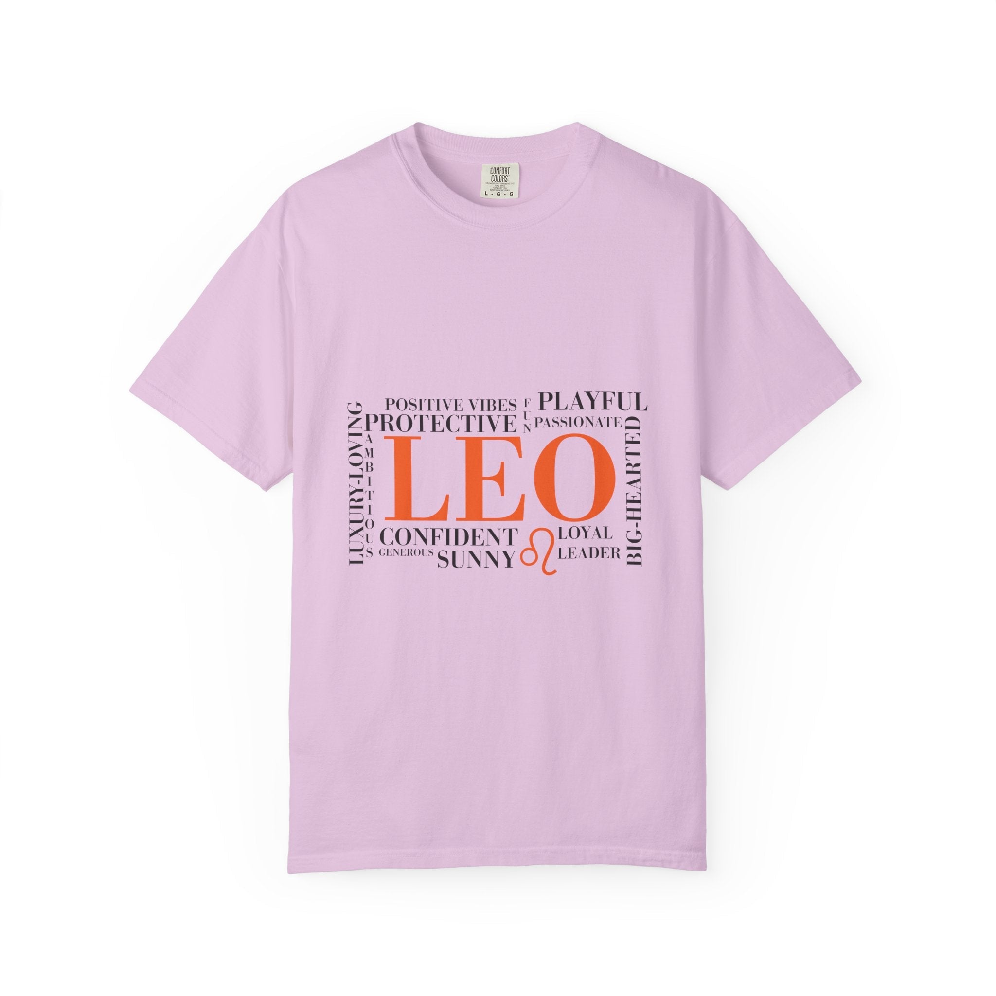 Leo Zodiac Word Cloud T-Shirt | Astrology Sign Tee - Jana Recrafted