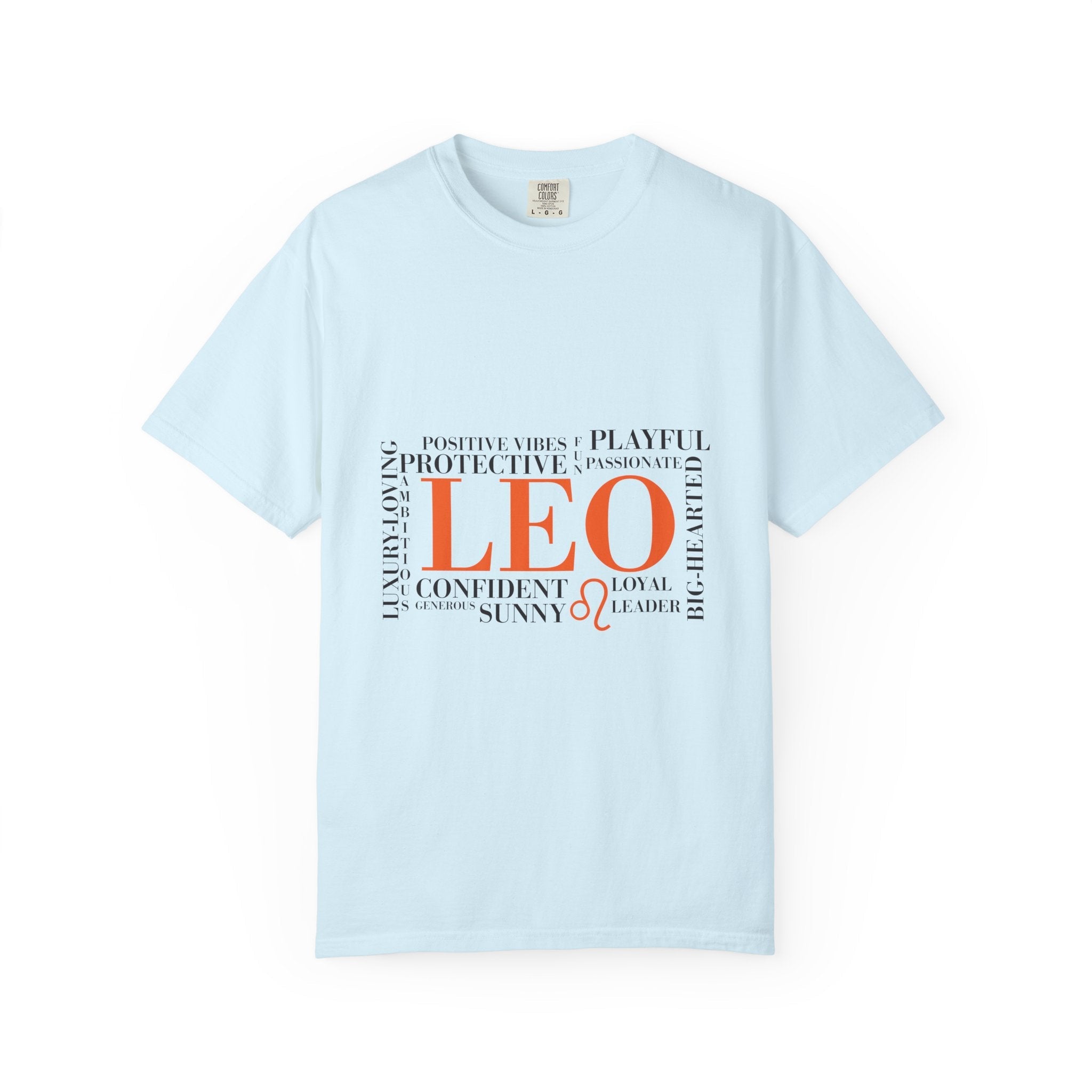Leo Zodiac Word Cloud T-Shirt | Astrology Sign Tee - Jana Recrafted