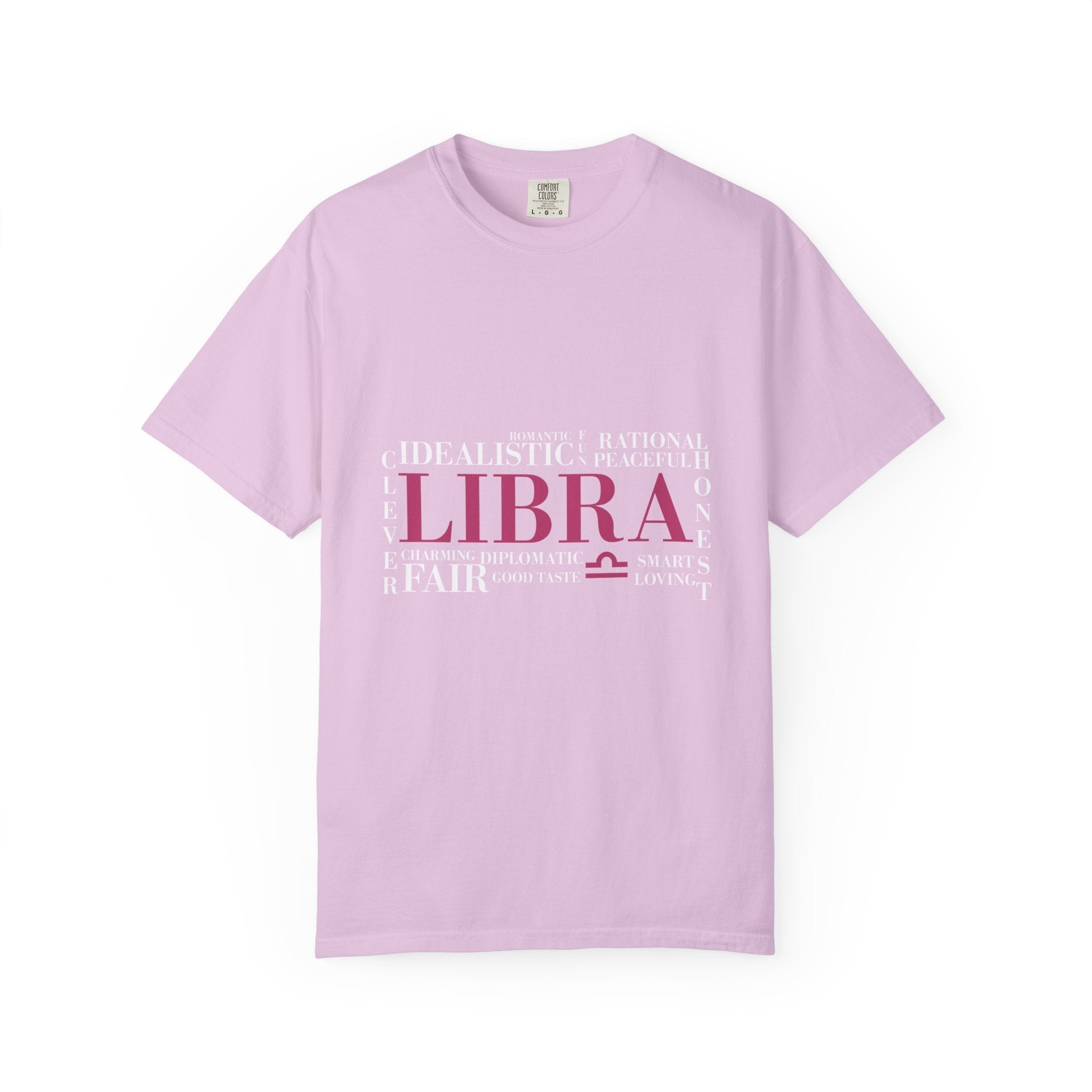 Libra Word Cloud T-Shirt | Zodiac Typography Tee - Jana Recrafted