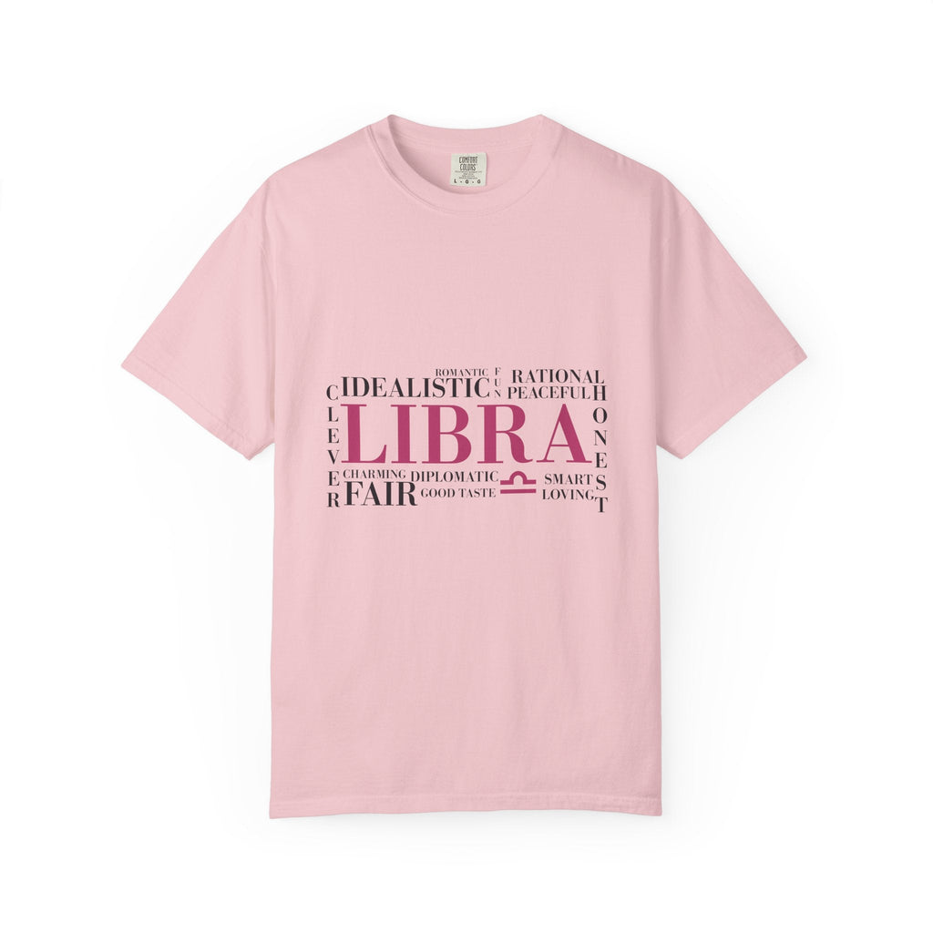 Libra Zodiac Typography T-Shirt | Astrology Sign Tee, Birth Month Shirt - Jana Recrafted