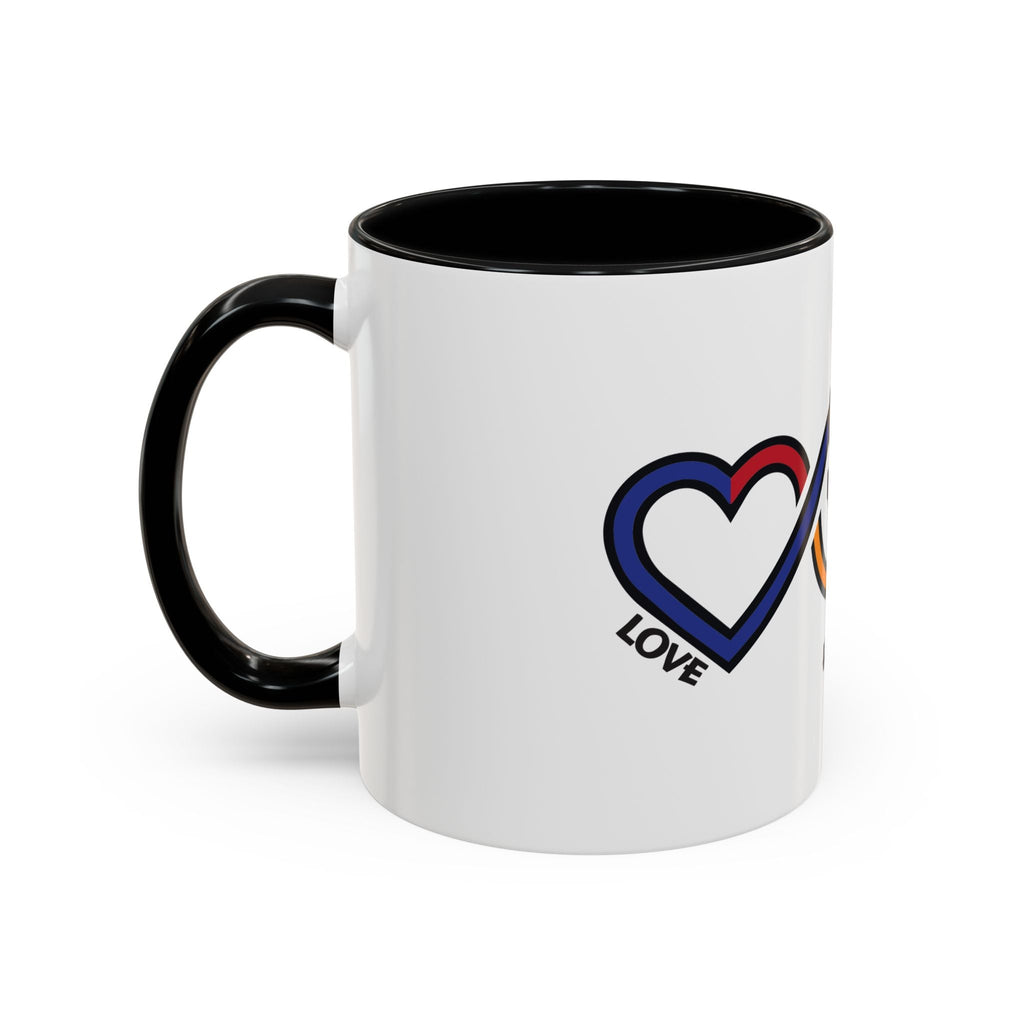 Love, Hope, & Peace Accent Coffee Mug – Inspirational 11/15oz Ceramic - Jana Recrafted