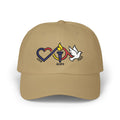 Love Hope Peace embroidered Cap | heart torch dove hat - Jana Recrafted