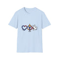 Love, Hope, Peace T-Shirt — Inspirational Tee - Jana Recrafted