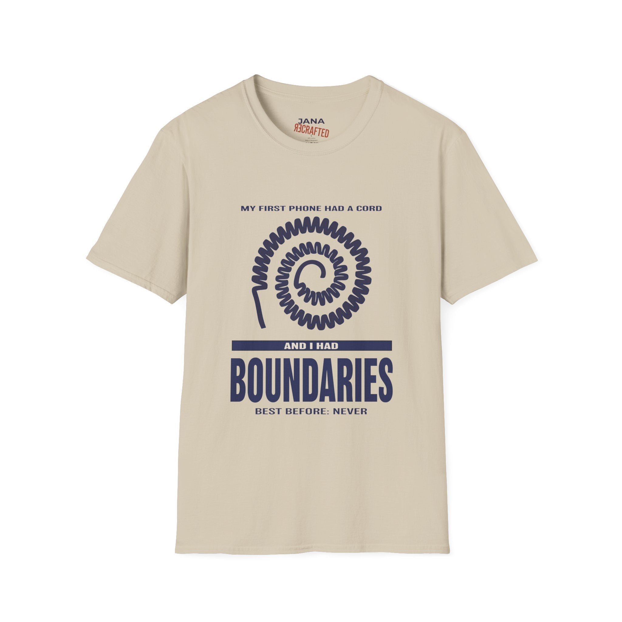 My First Phone Had a Cord — Graphic T-Shirt - Jana Recrafted