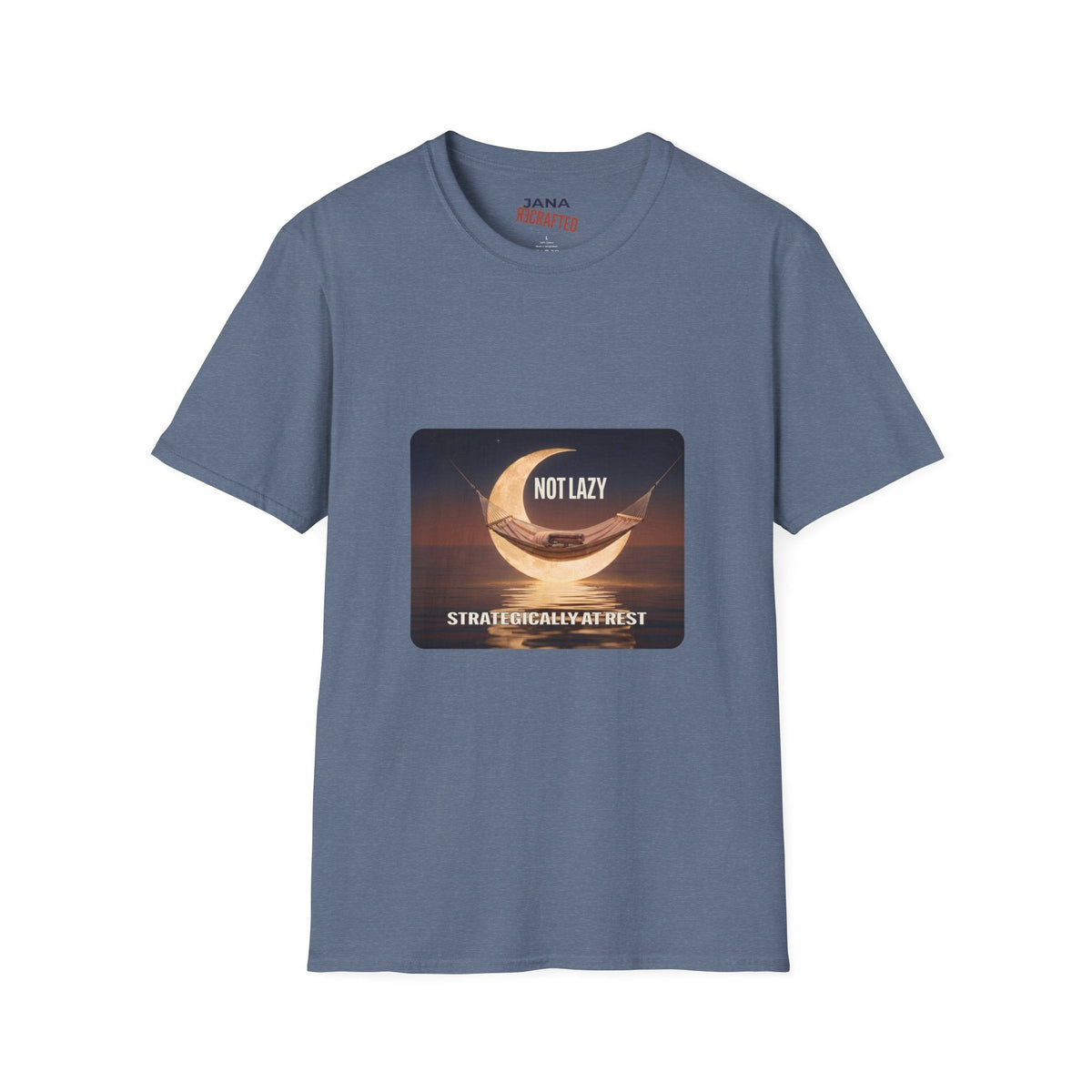 Not Lazy, Strategically At Rest — Moon Hammock Tee - Jana Recrafted
