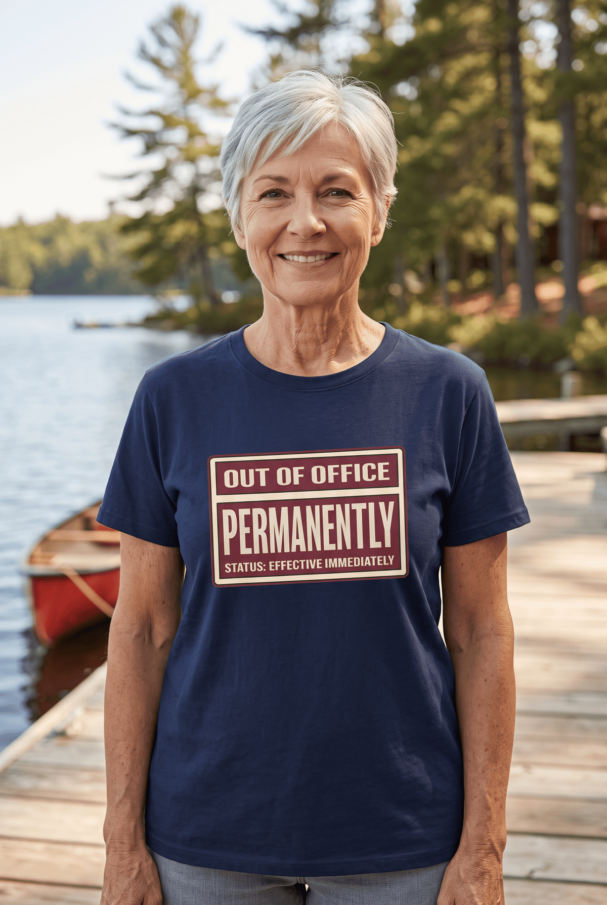 Out of Office Permanently — Vintage Graphic T-Shirt - Jana Recrafted