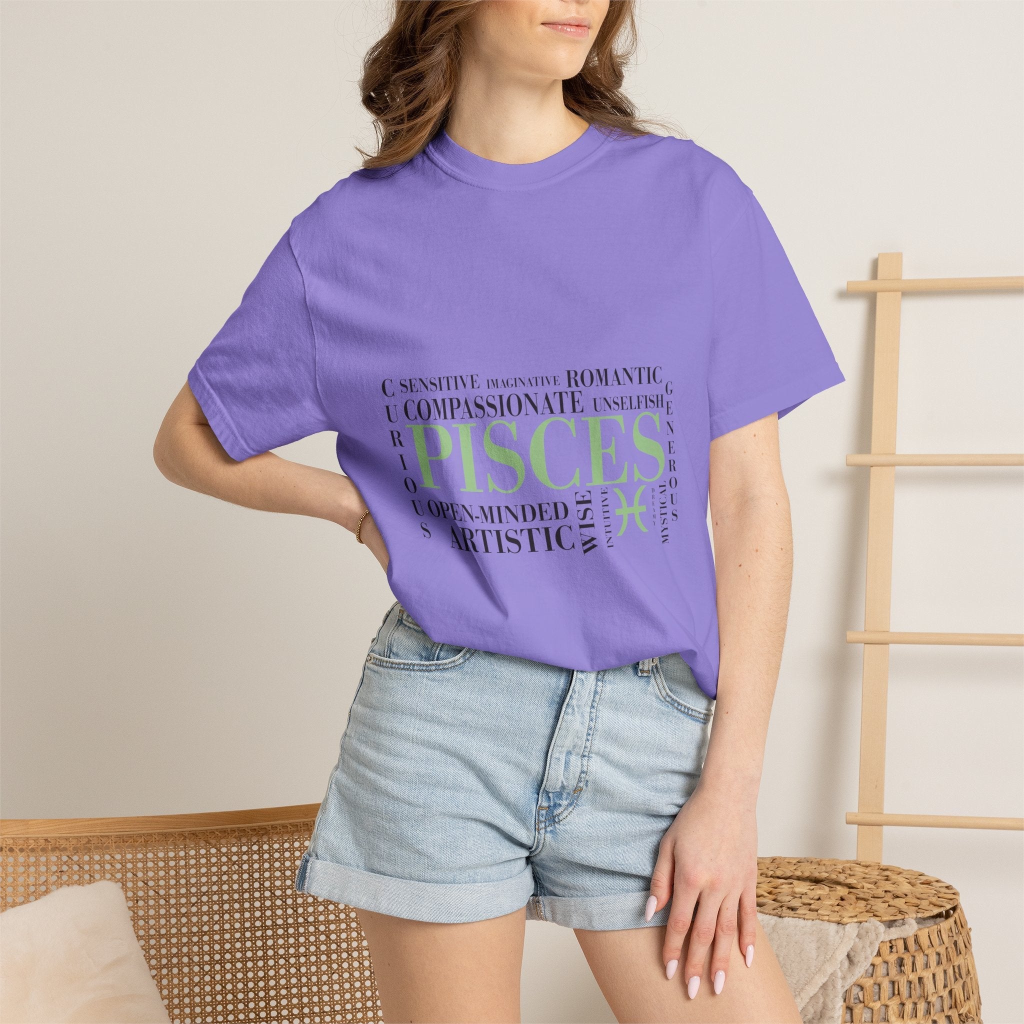Pisces Zodiac Traits T-Shirt | Astrology Sign Tee - Jana Recrafted