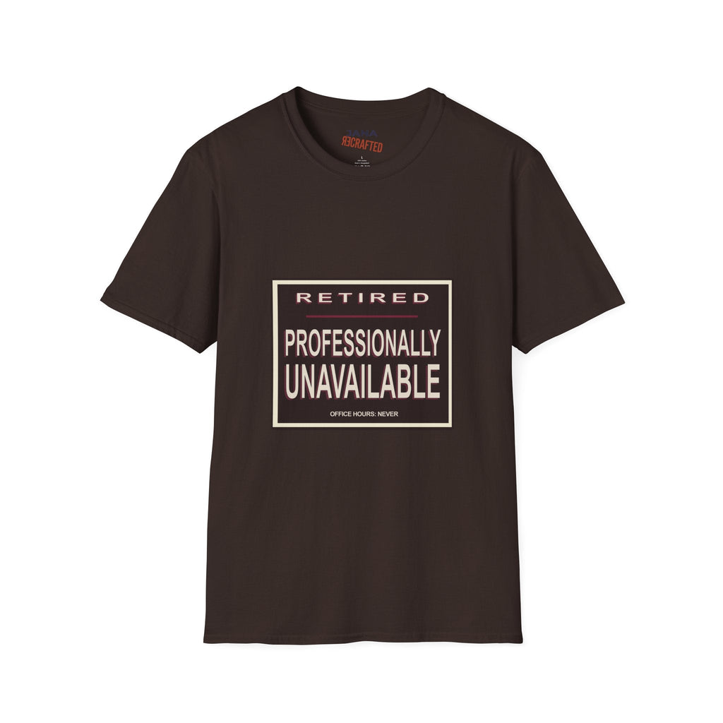 Retired Professionally Unavailable — Vintage Graphic T-Shirt - Jana Recrafted