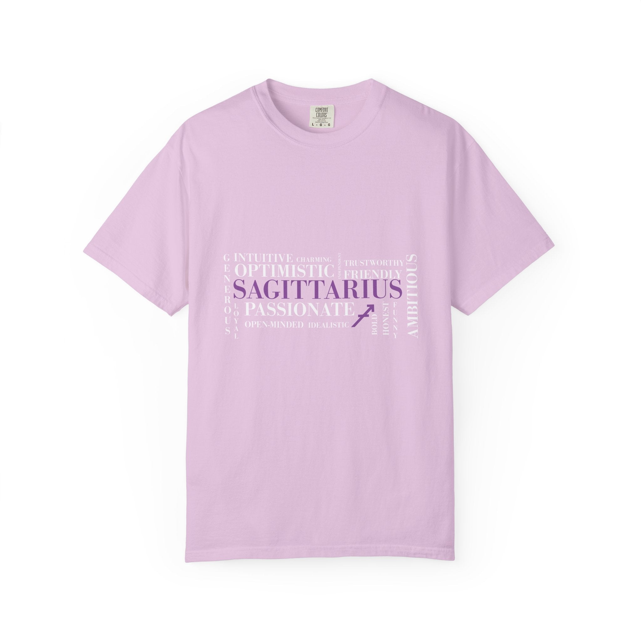 Sagittarius Word Cloud T-Shirt | Zodiac Traits Archer Astrology - Jana Recrafted