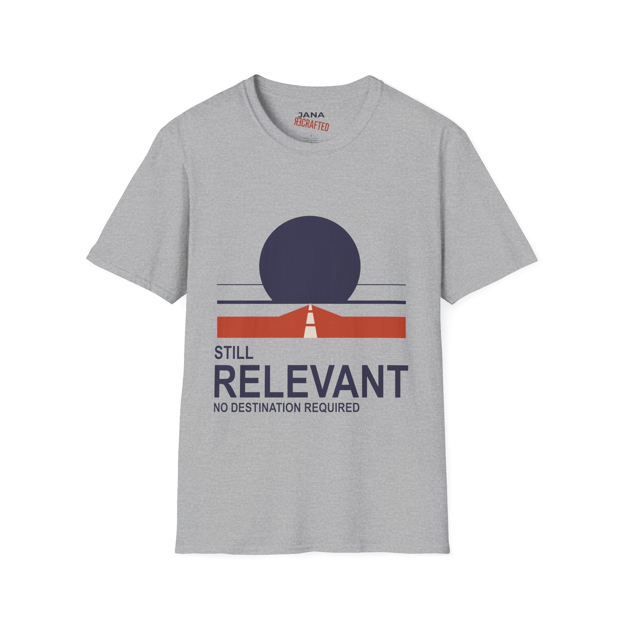 Still Relevant No Destination Required — Bauhaus Graphic T-Shirt - Jana Recrafted