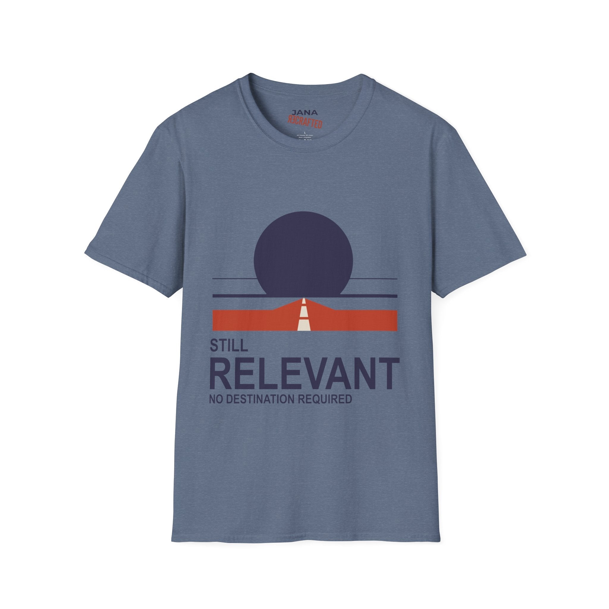 Still Relevant No Destination Required — Bauhaus Graphic T-Shirt - Jana Recrafted