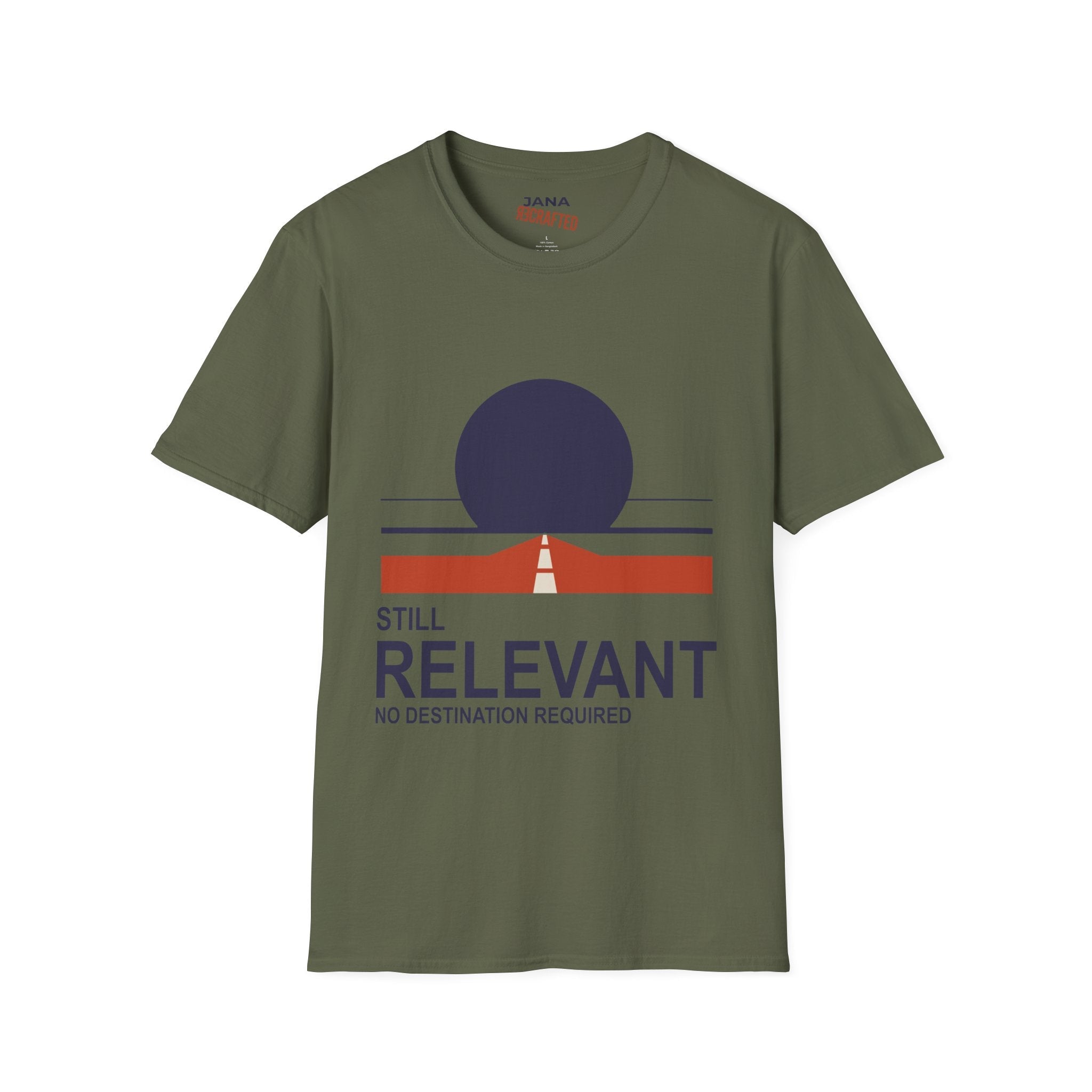 Still Relevant No Destination Required — Bauhaus Graphic T-Shirt - Jana Recrafted
