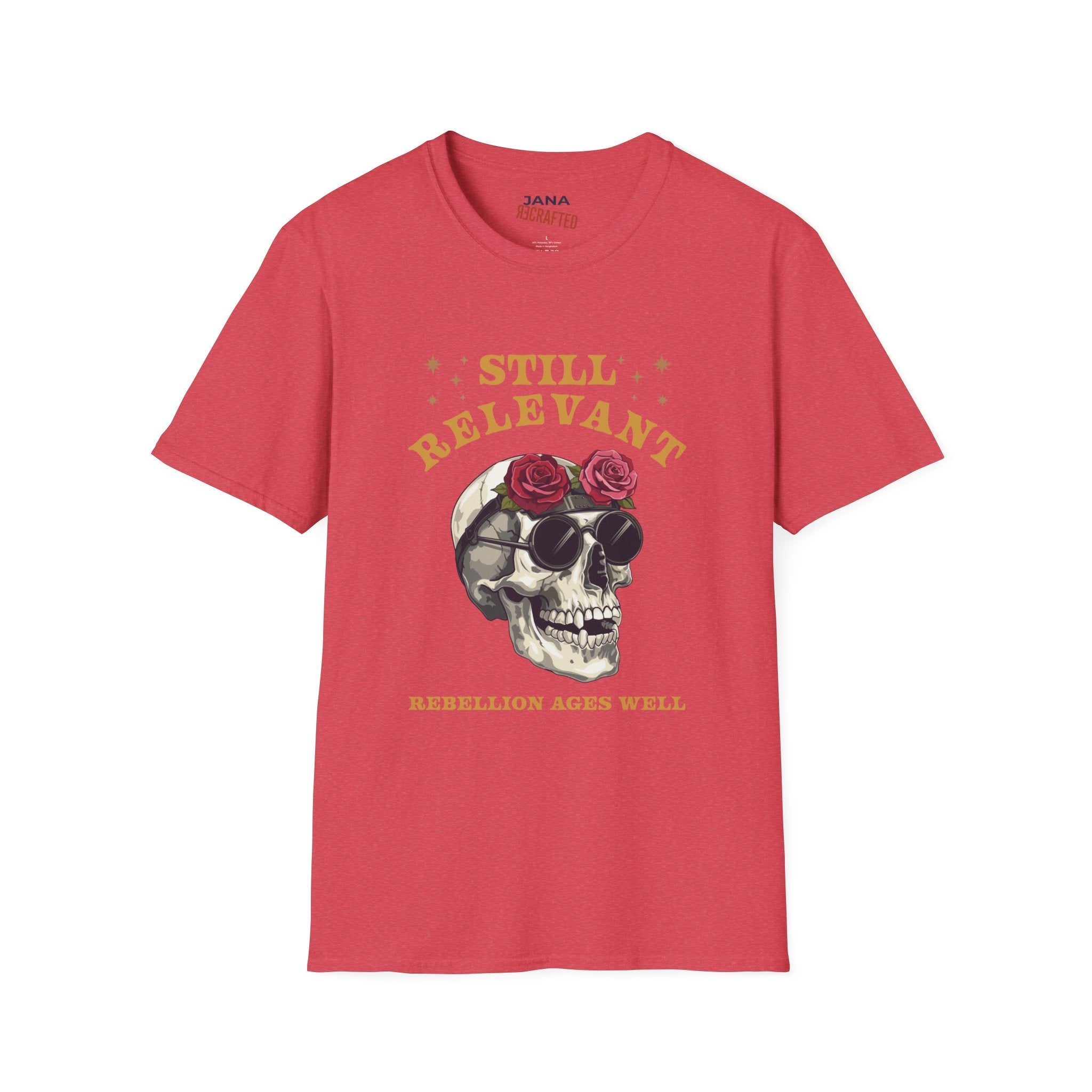 Still Relevant Skull Tee — Vintage Floral Skull T-Shirt - Jana Recrafted
