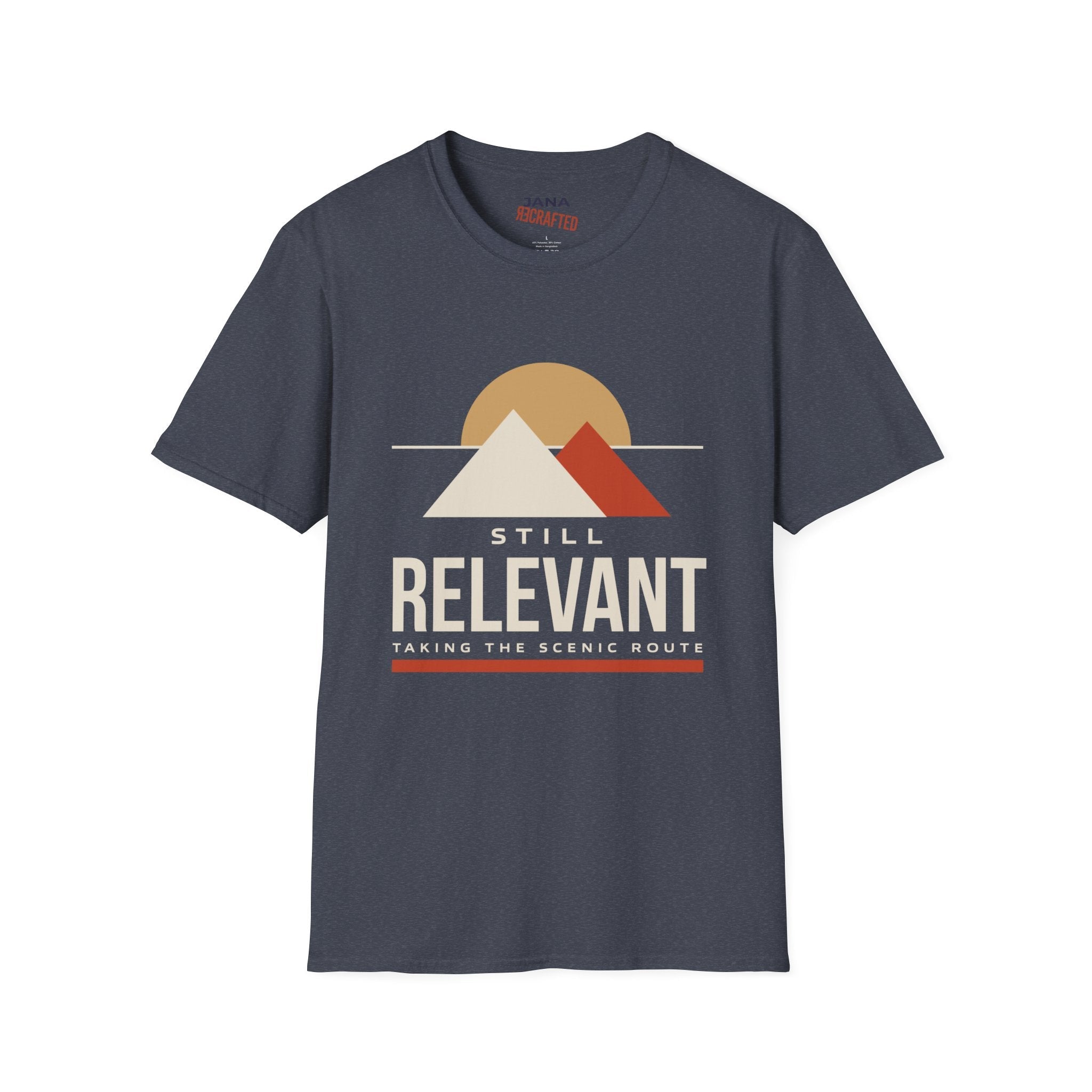 Still Relevant T‑Shirt — Retro Mountain Graphic Tee - Jana Recrafted