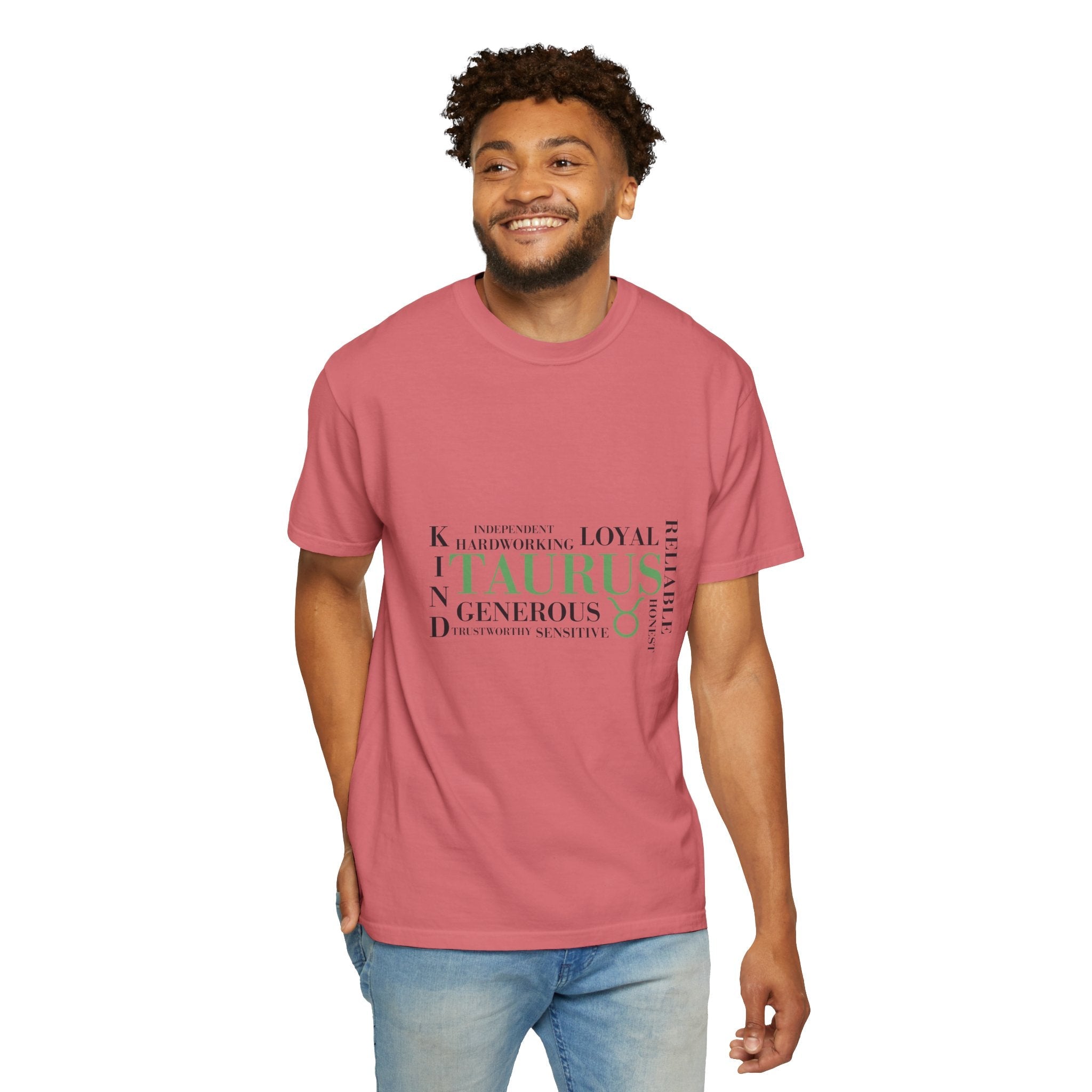 Taurus Zodiac Word Cloud T-Shirt | Astrology Taurus Tee - Jana Recrafted